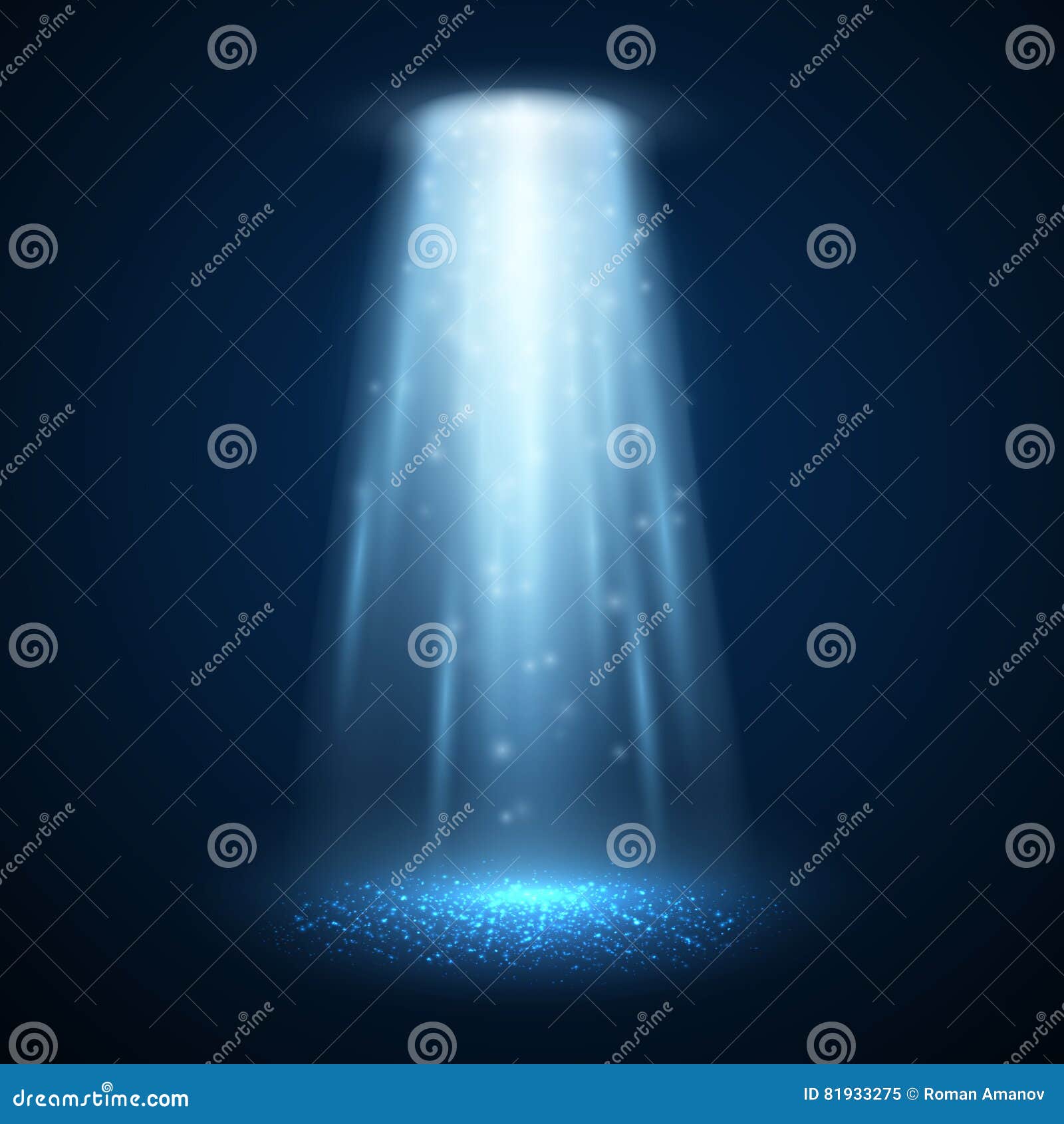ufo light beam .  