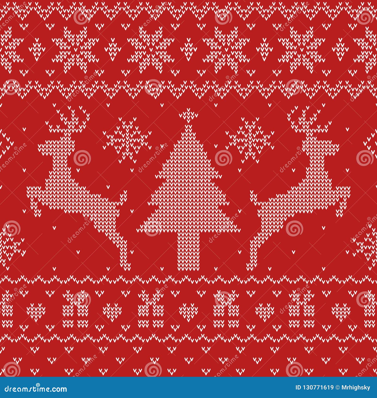 Ugly Christmas Sweater Seamless Pattern Stock Vector Illustration Of Ugly Sweater 130771619