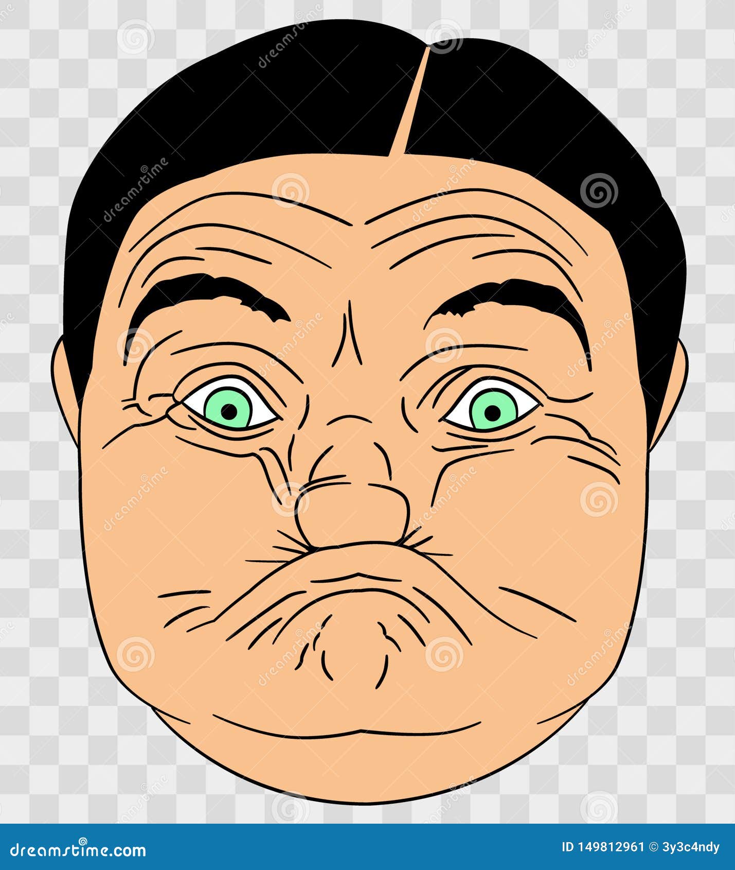 Ugly Gurn Bloke Cartoon Illustration Stock Image - Illustration of comedian,  ugly: 149812961