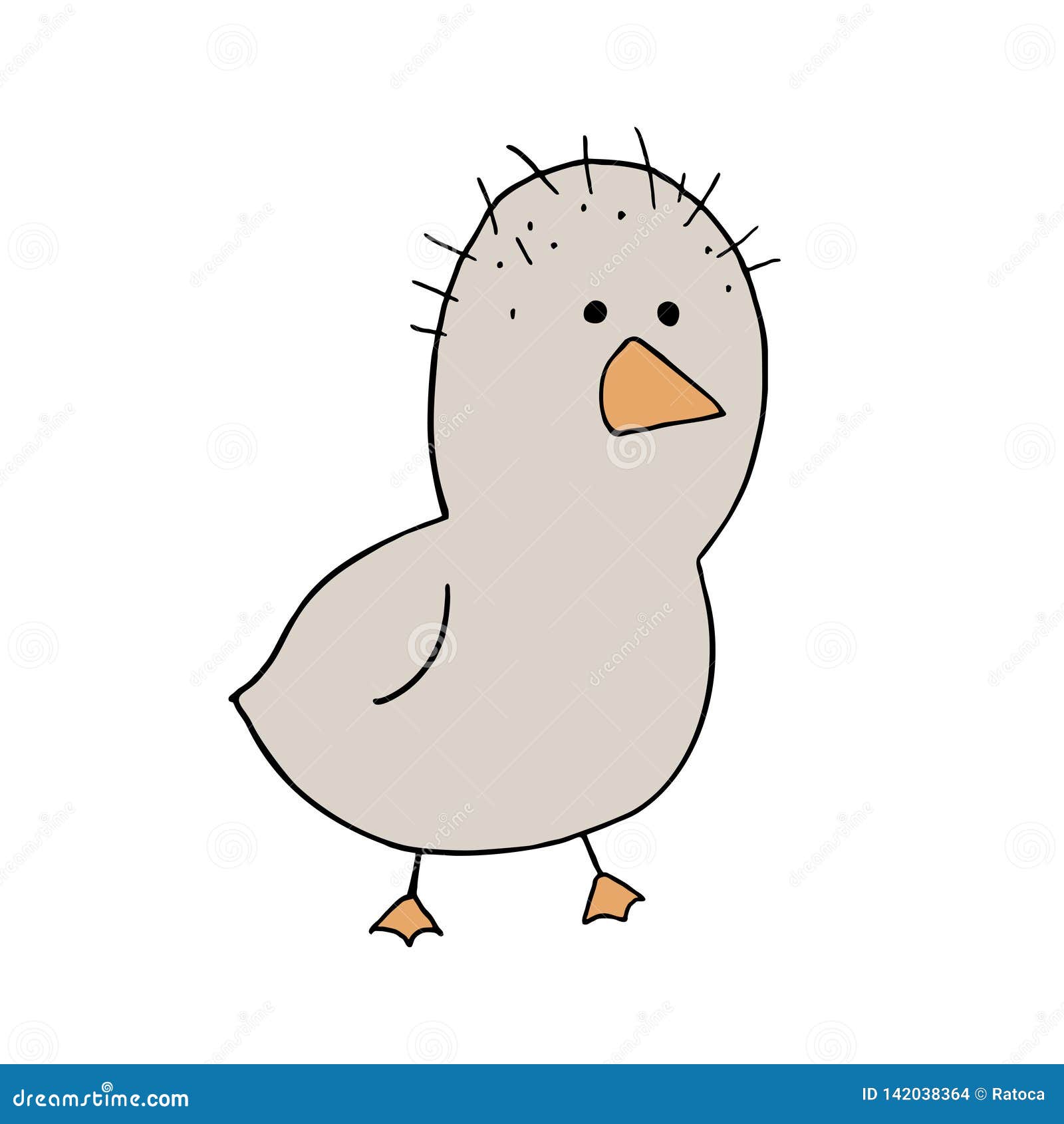 Ugly duck illustration stock vector. Illustration of drawing