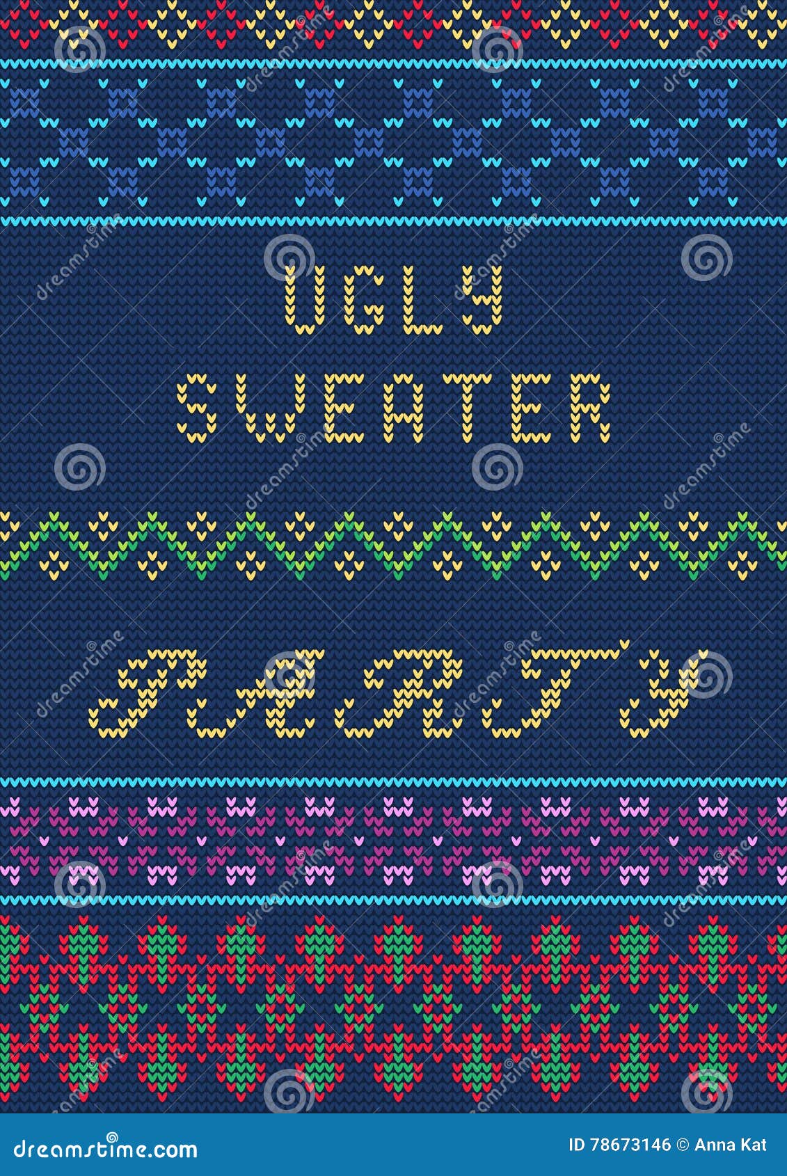 Ugly sweater template stock vector. Illustration of isle - 78673146