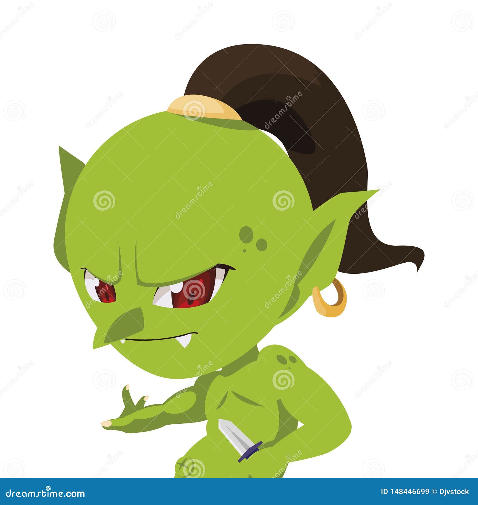 Ugly troll magic character stock illustration. Illustration of comic ...