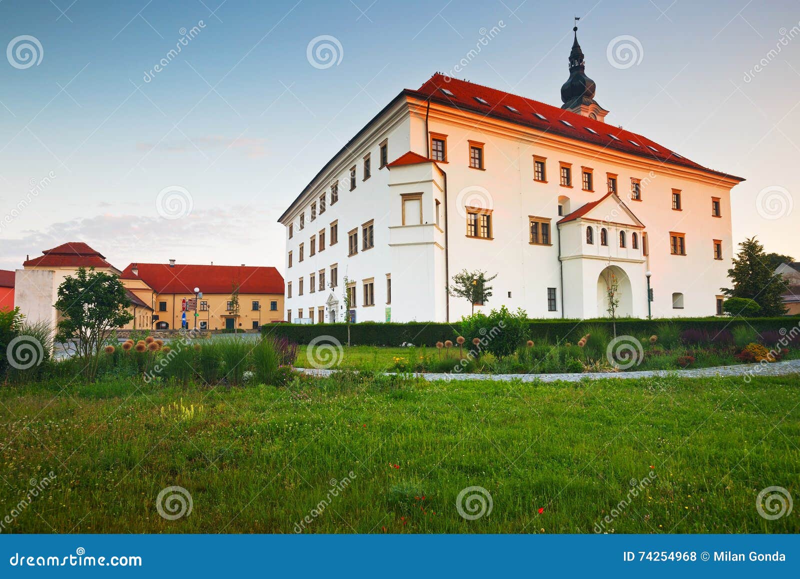 Uhersky Ostroh, República Checa. Palacio en Uhersky Ostroh, Moravia, República Checa