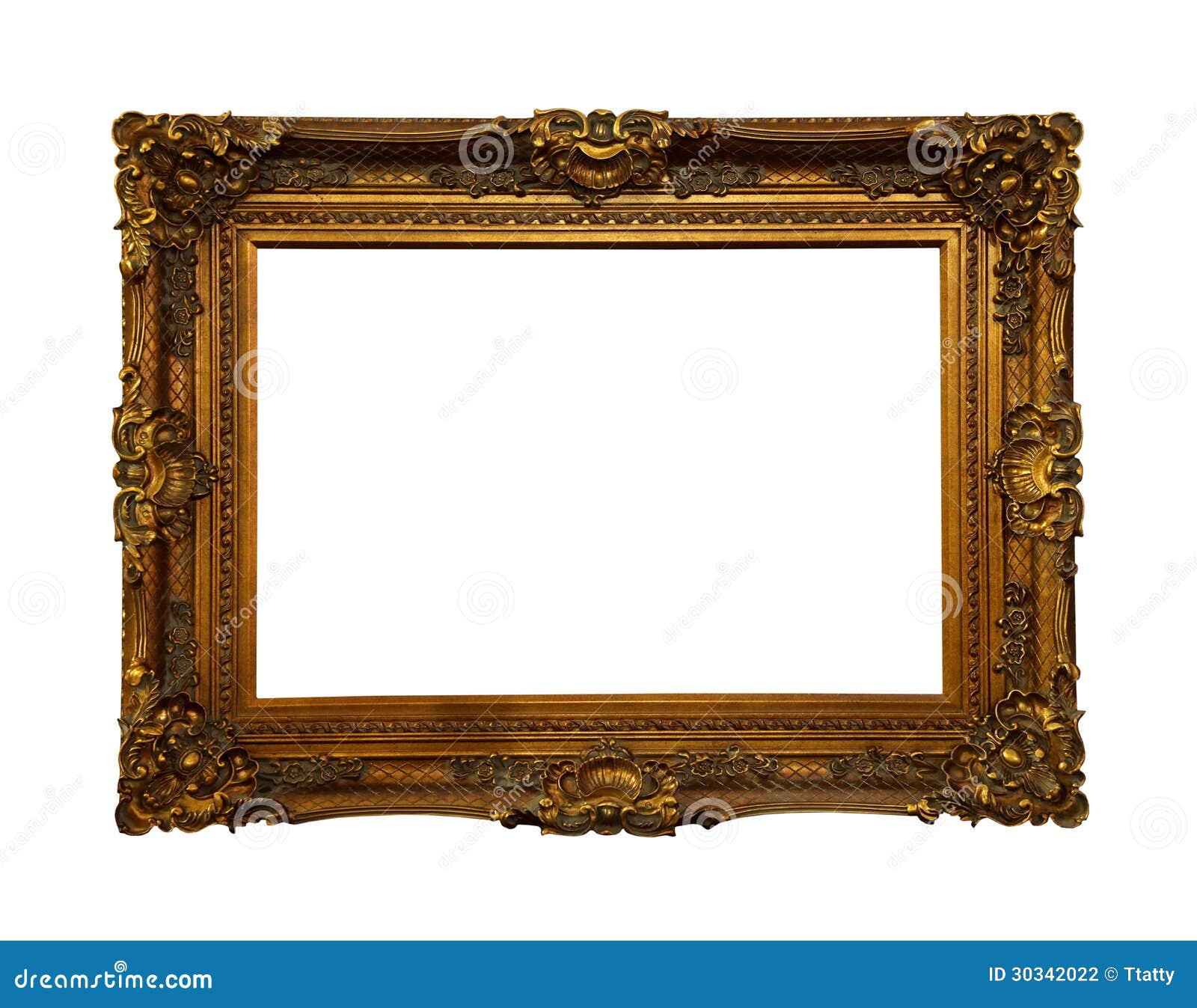 Uitstekend Barok kader stock foto. Image of gesneden 30342022