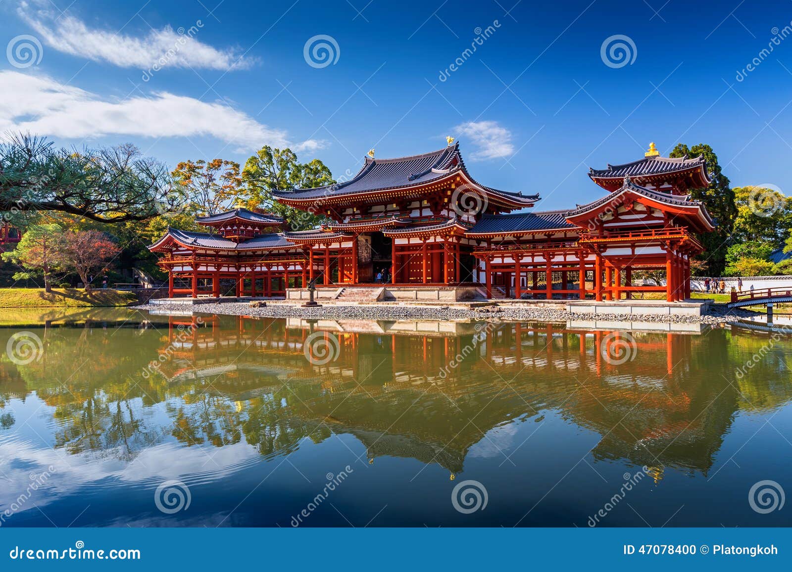 uji, kyoto, japan - famous byodo-in buddhist temple.
