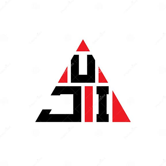 UJI Triangle Letter Logo Design with Triangle Shape. UJI Triangle Logo ...