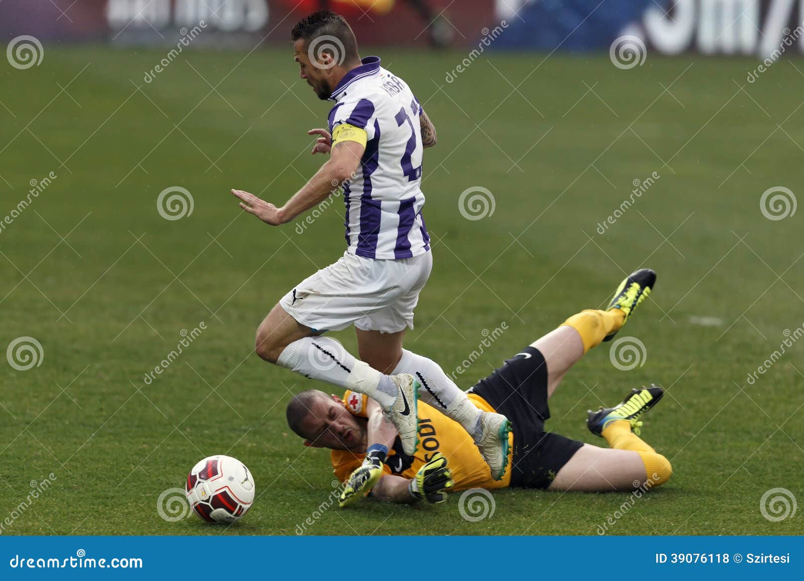 BUDAPEST - March 10: Peter Kabat Of UTE With The Ball During