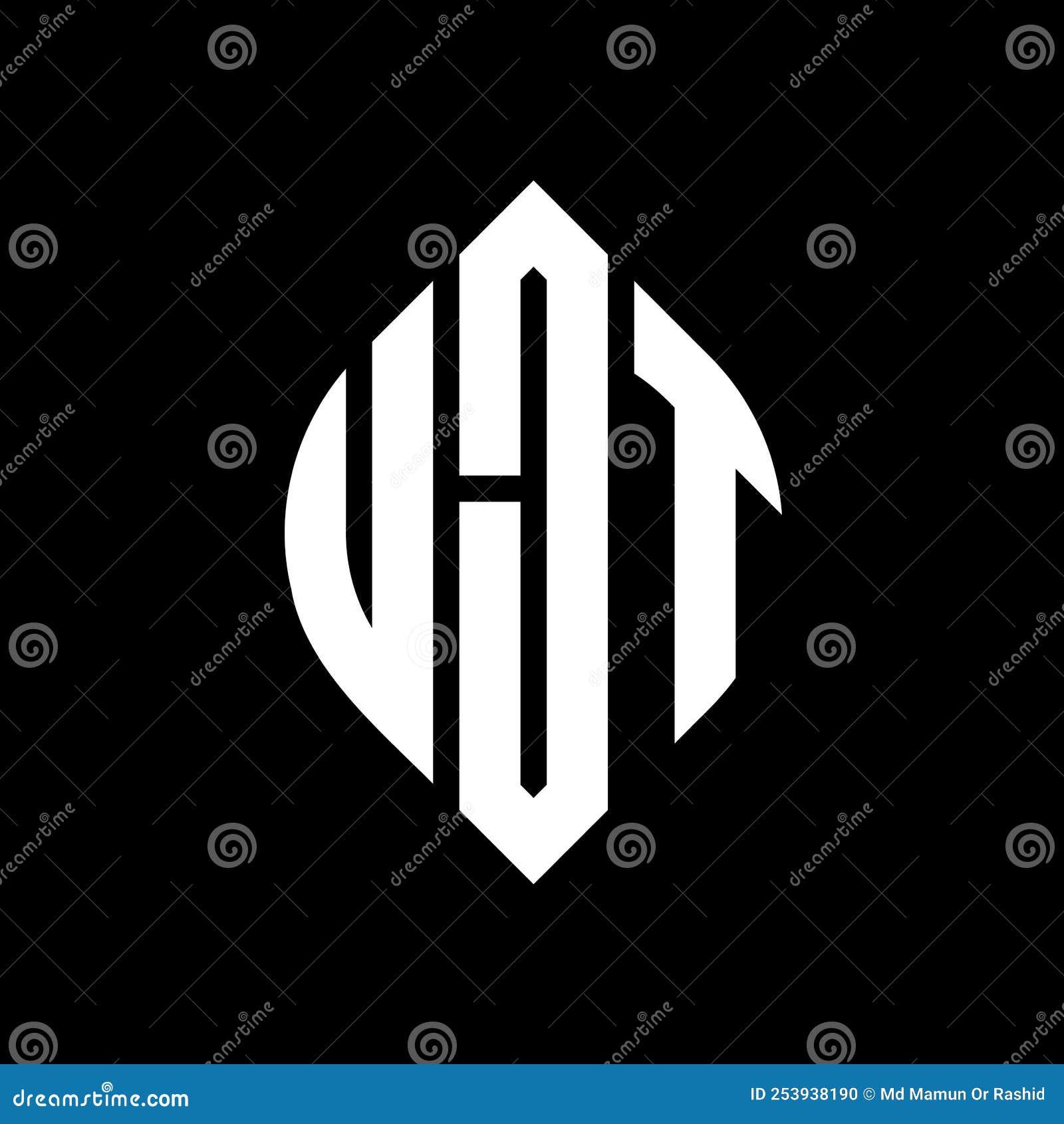 ujt circle letter logo  with circle and ellipse . ujt ellipse letters with typographic style. the three initials form a