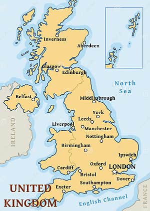 Map Of United Kingdom Cities Cities And Towns Map