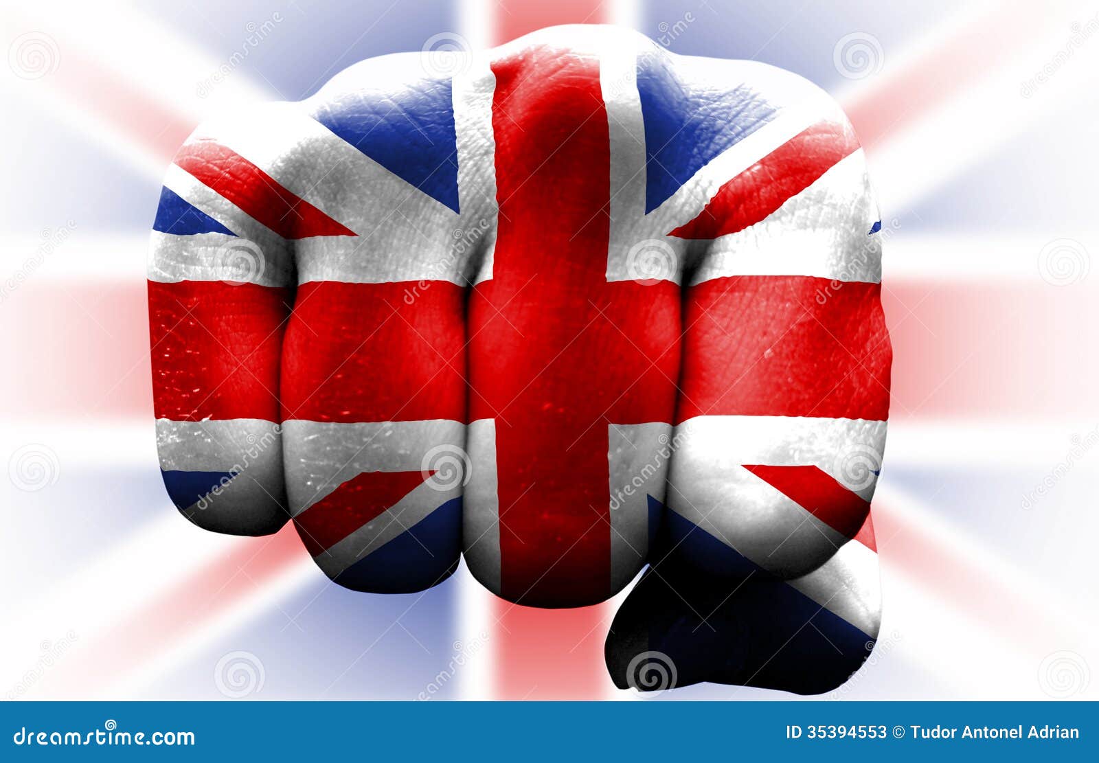 Uk Flag Fist Stock Photos Image 35394553