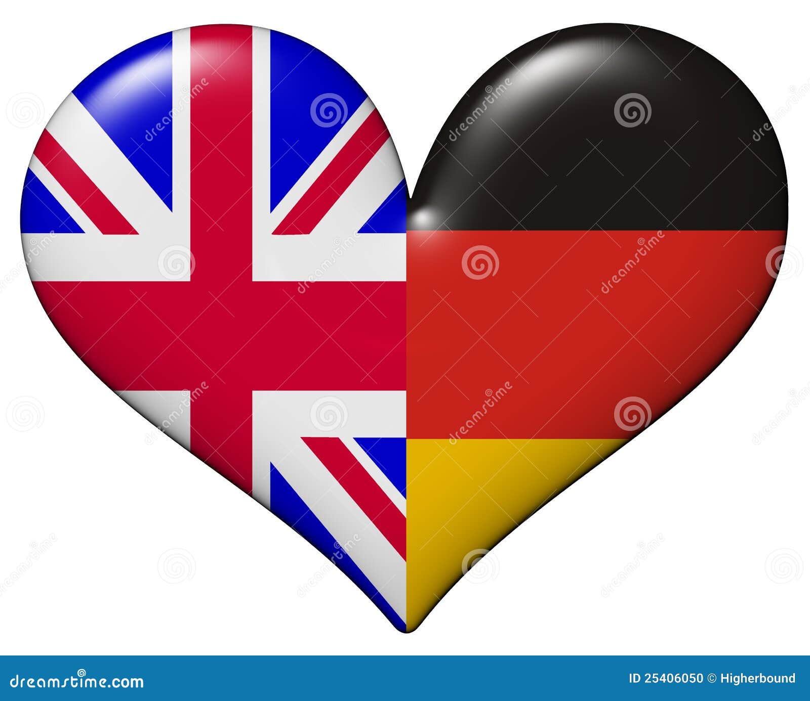 UK And German Heart Stock Photo - Image: 25406050