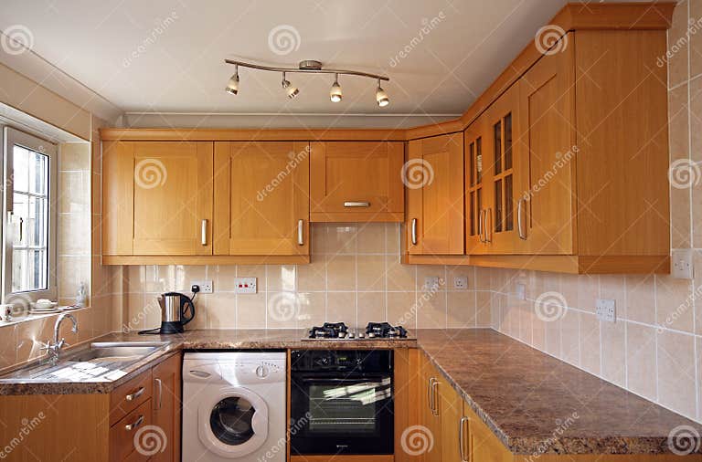 UK Kitchen Units stock photo. Image of light, interior 13555646