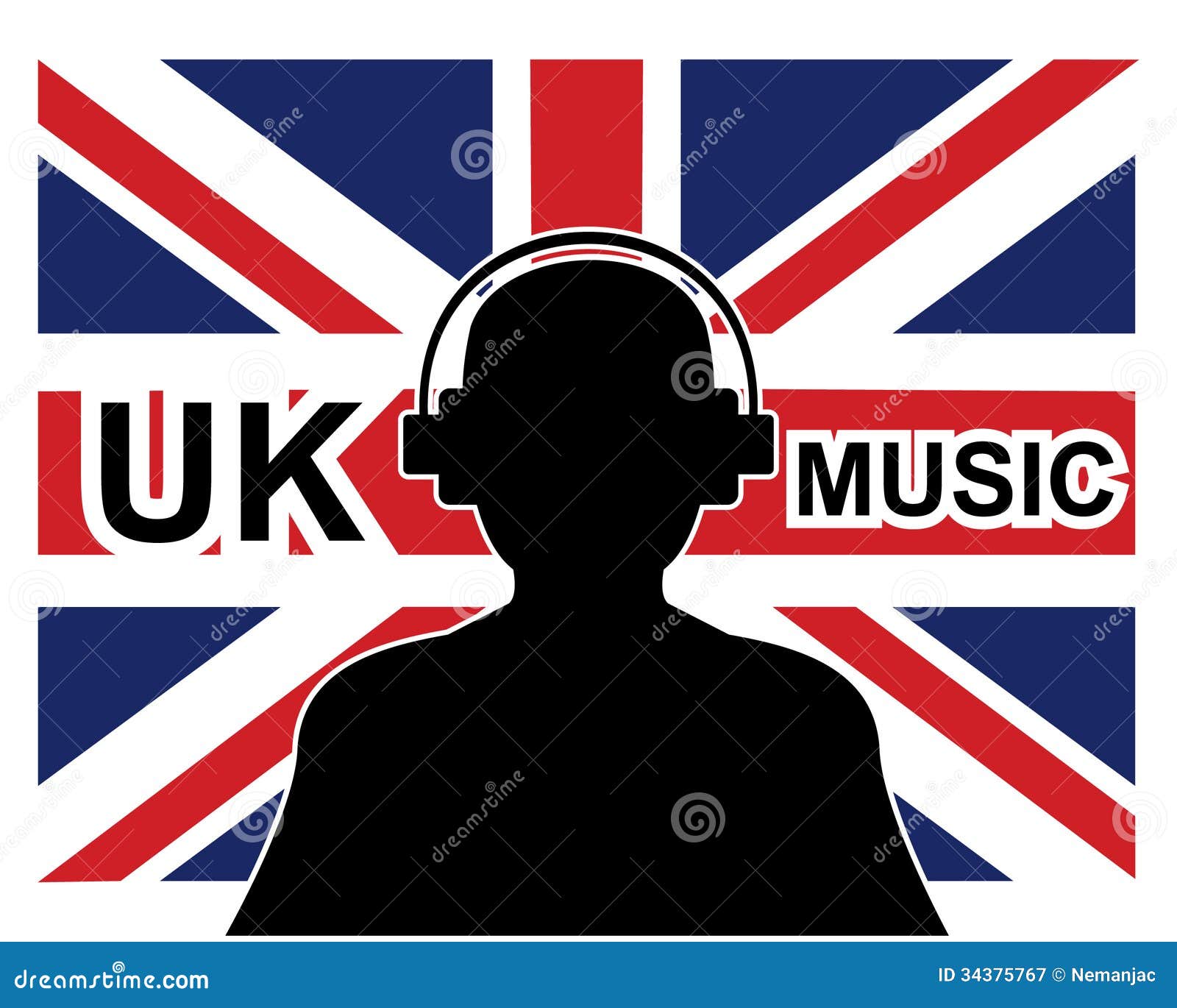 Uk music concept stock vector. Illustration of horizontal ...