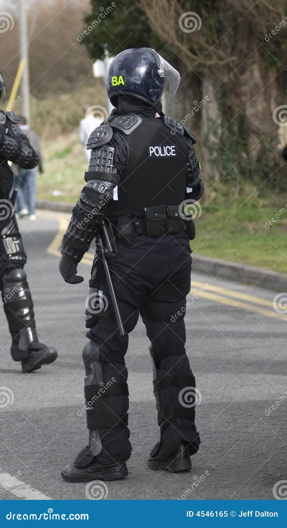 Uk Police Officers In Riot Gear Royalty Free Stock Photo - Image: 4546165