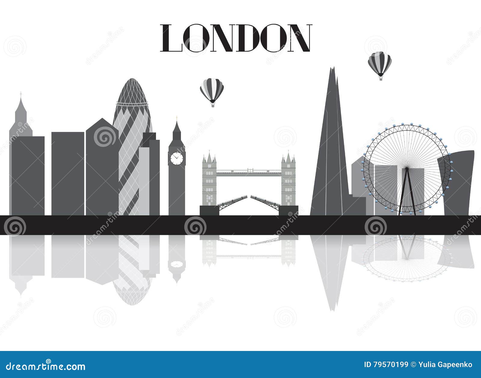 Download UK, Silhouette London City Background. Vector Illustration. Stock Vector - Illustration of ...