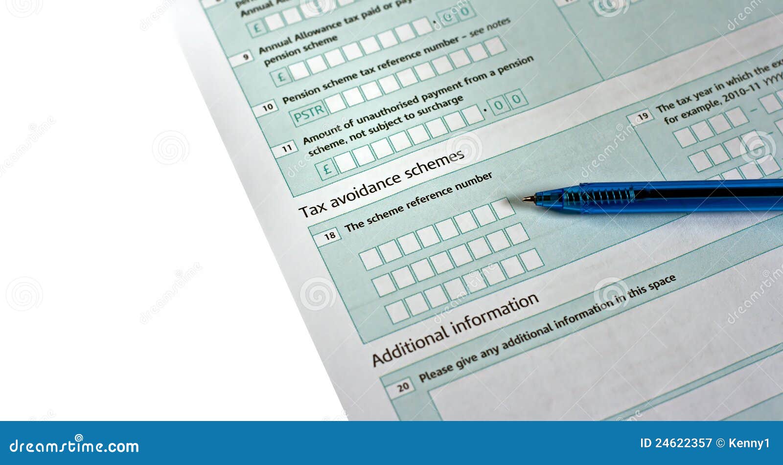 UK Tax Return Form with Pen Stock Image - Image of income, finance