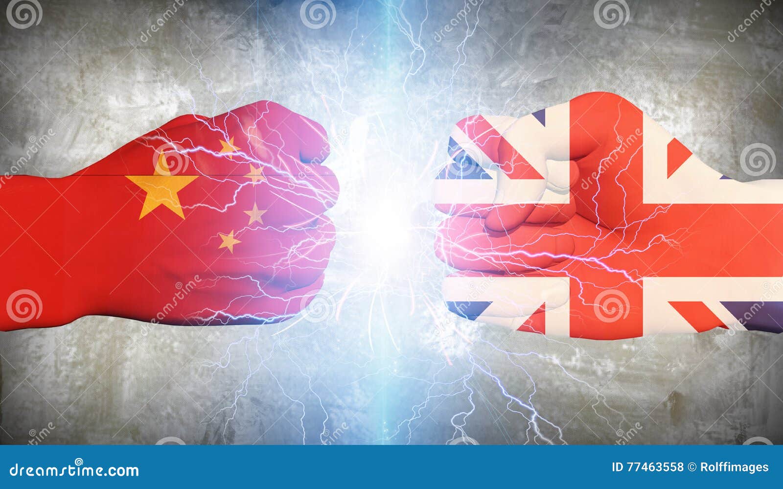 UK vs China stock illustration. Illustration of asian - 77463558