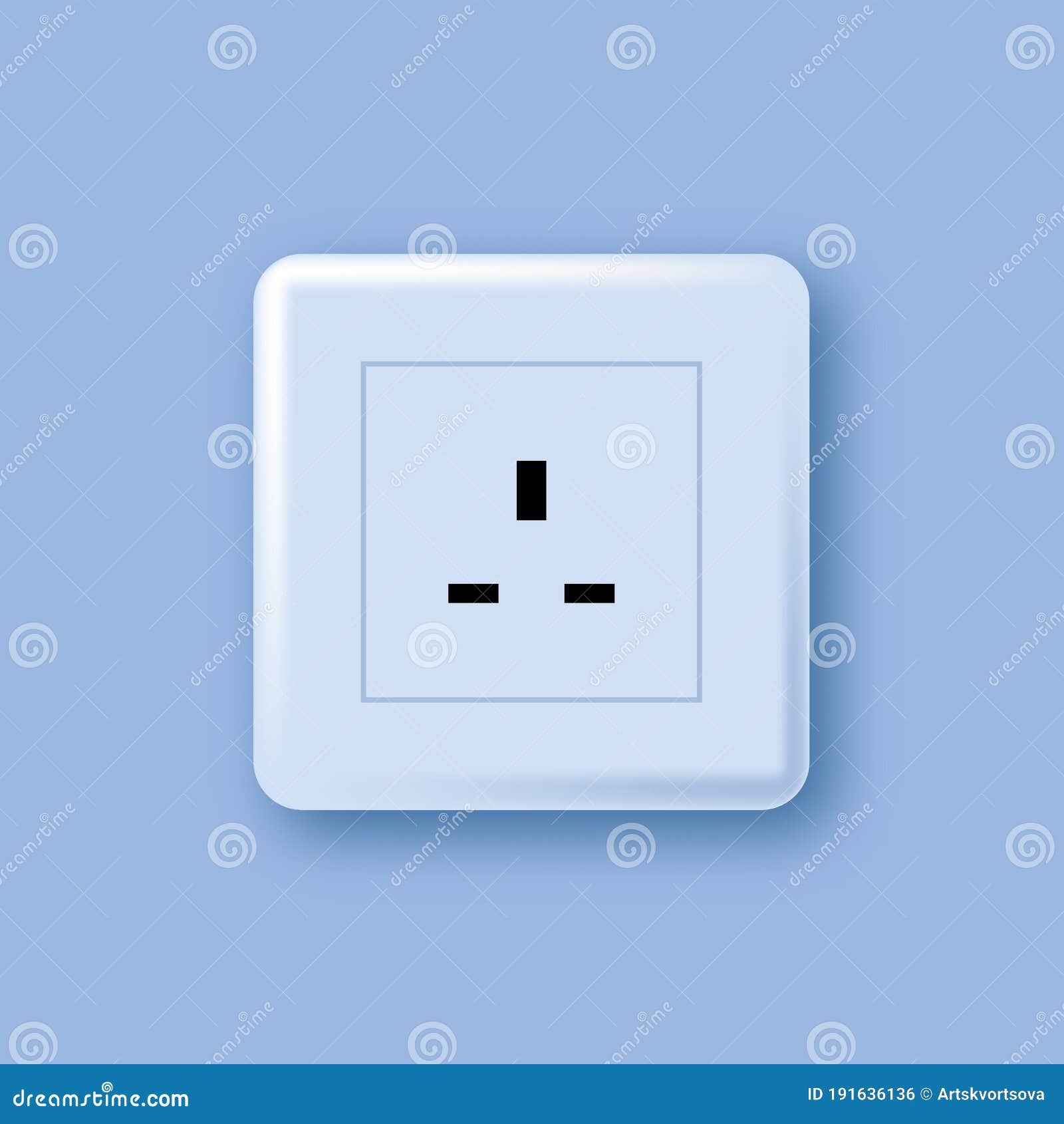 Hong Kong Mantsjoerije extract Uk Wall Socket Socket Switch Plug - Base Uk Style Plug Type G. Stopcontact  Vector Illustratie - Illustration of schakelaar, basis: 191636136