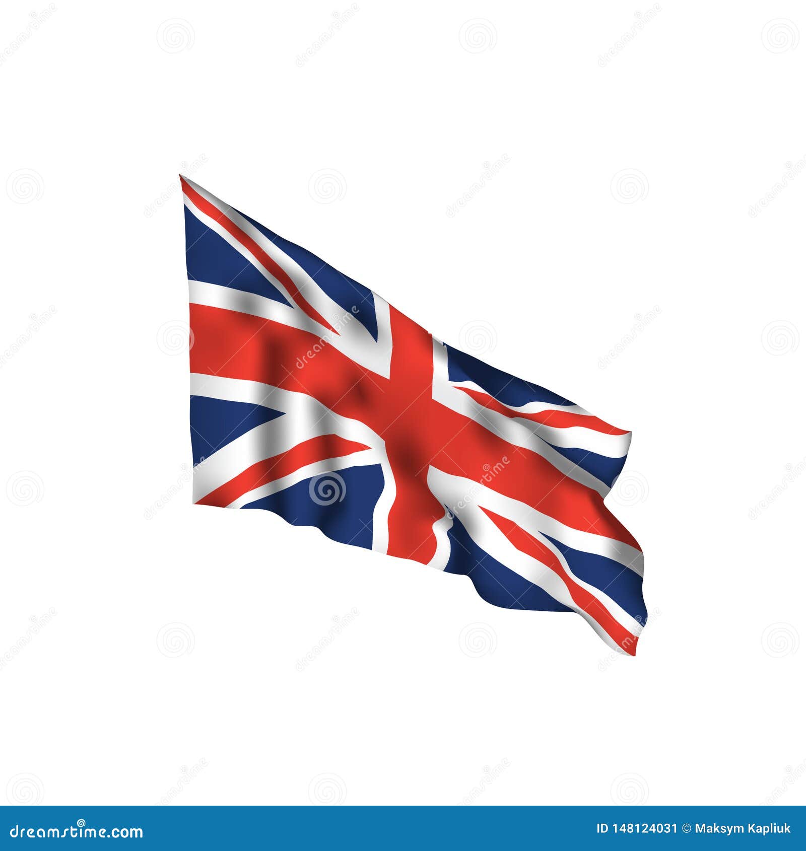 Download UK Waving Flag. Vector Flag Of United Kingdom Stock Vector ...