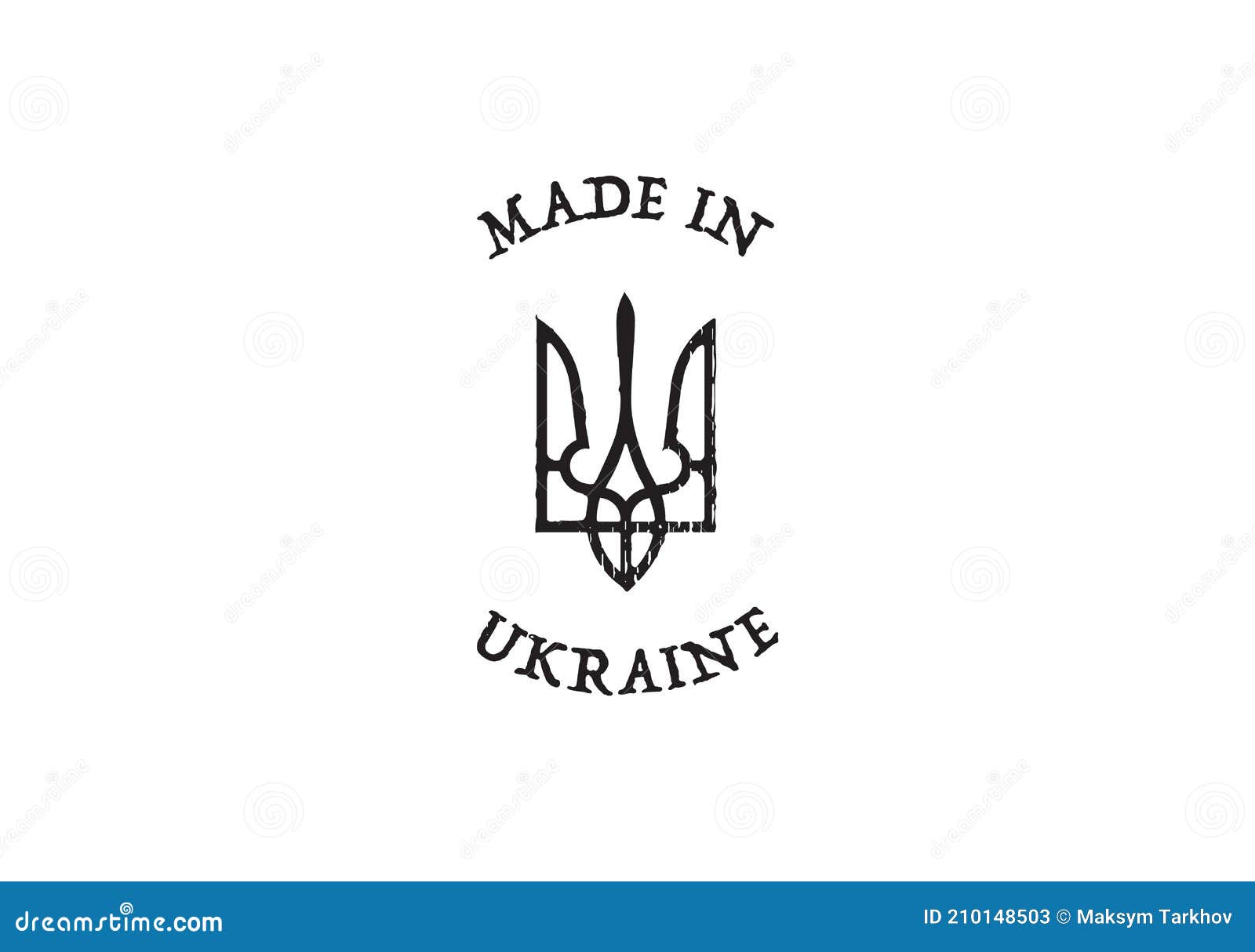 Ukraine Coat of Arms Vector Tattoo Graphics Stock Vector - Illustration of  heraldic, black: 210148503
