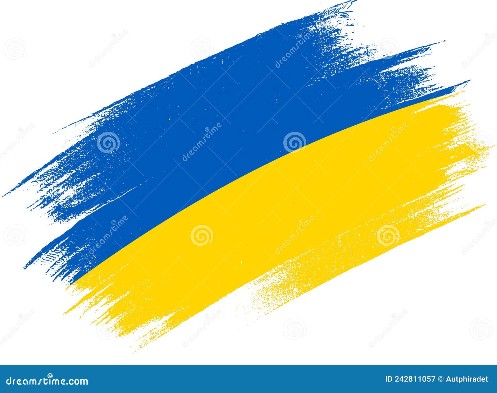 Ukraine Flag Brush Paint Textured Isolated on Png or Transparent Background,Symbol  of Ukraine ,template for Banner,promote, Stock Vector - Illustration of  graphic, grunge: 242811057