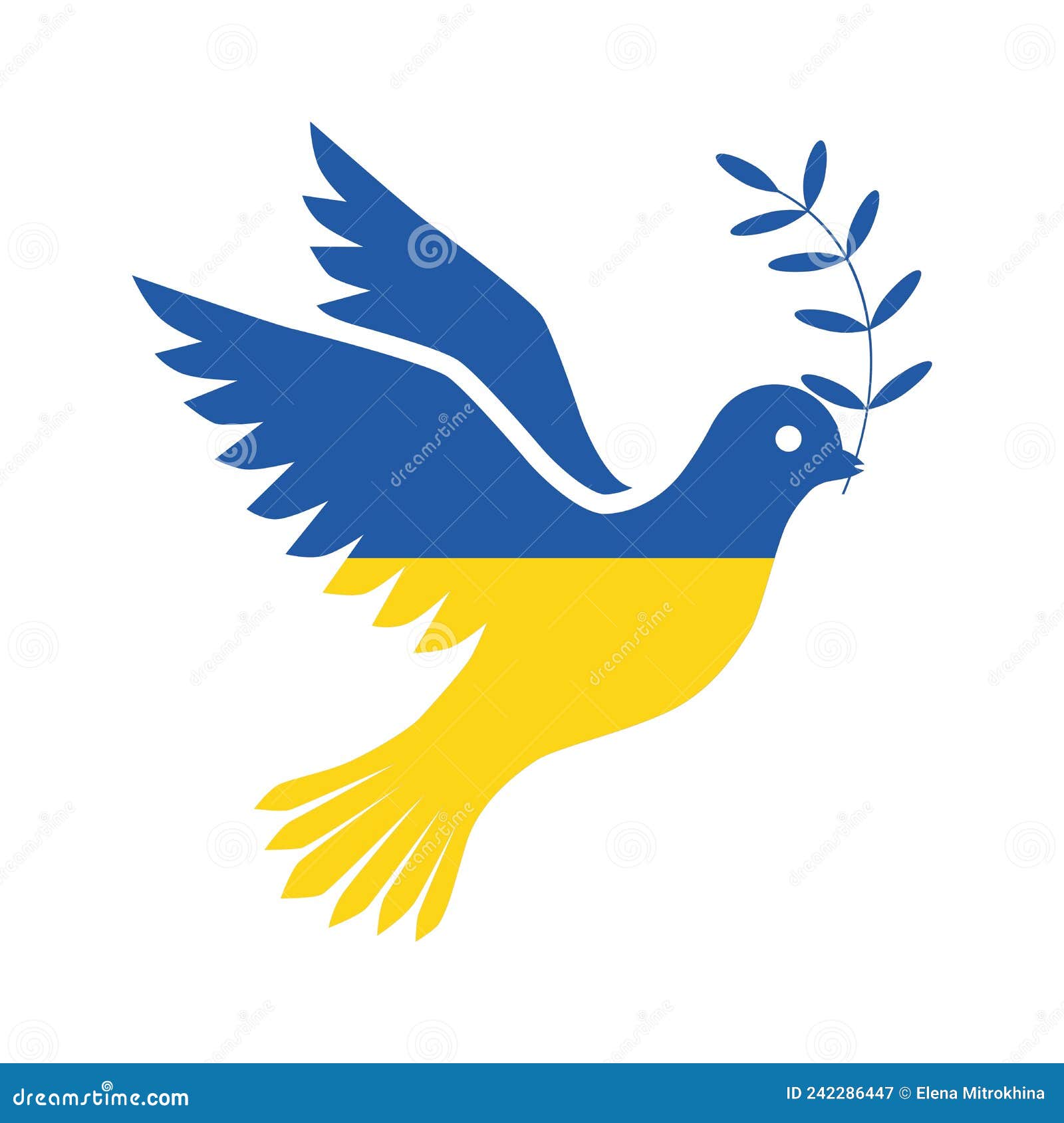 Friedensfahne, Friedenstaube Weltfriedenszeichen Symbol Flagge für