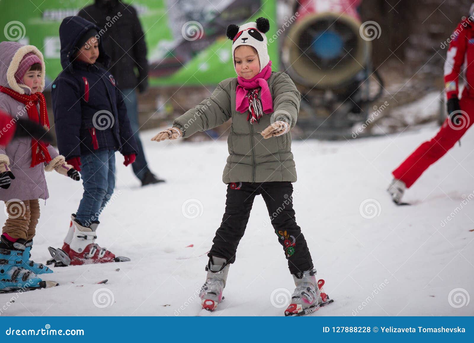 Ukraine, Kiev Ski Resort Protasov Yar January 25, 2015. the Ski Slope ...