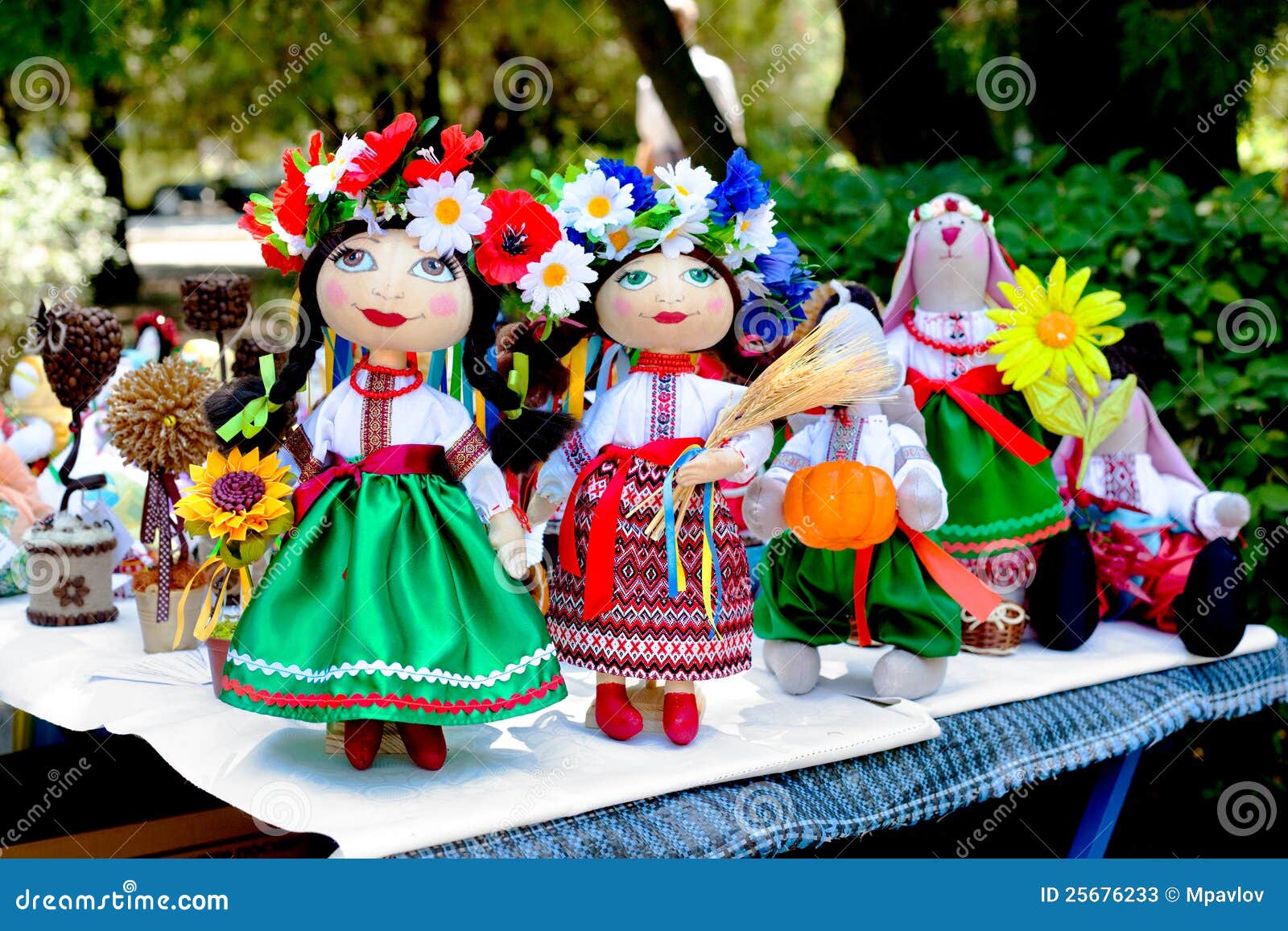 Ukrainian Cossack Toy Dolls Stock Image Image of sewing, slav 25676233