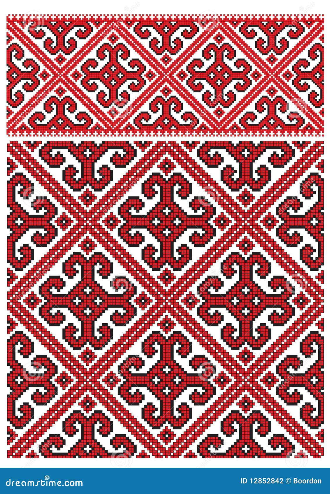 Ukrainian embroidery stock vector. Illustration of embroidery 12852842