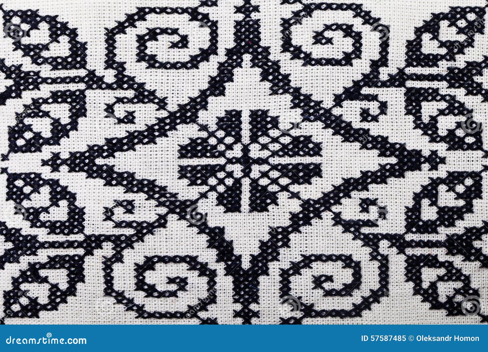 Ukrainian Embroidery Pattern , Black and White Stock Image Image of
