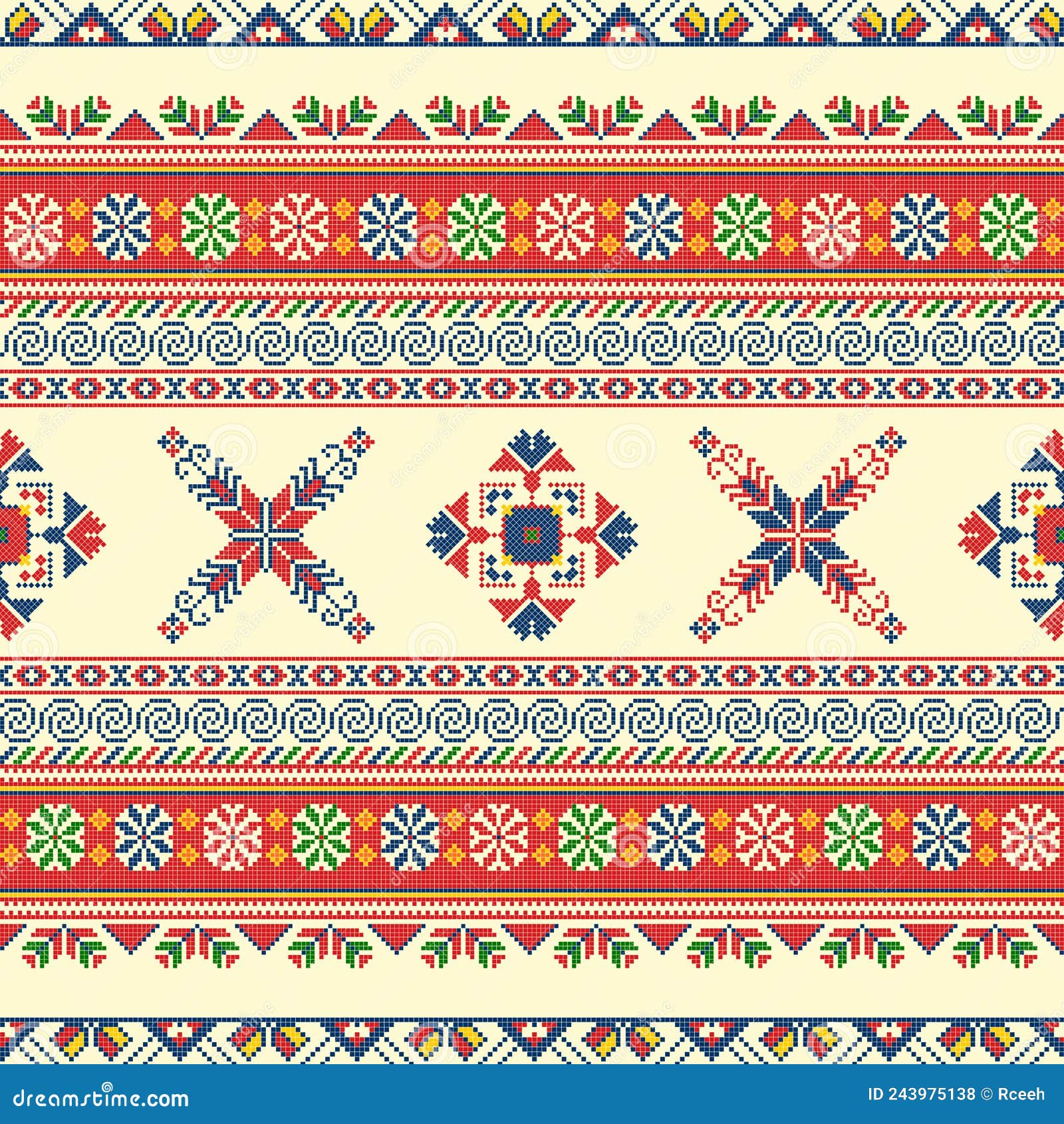 Ukrainian Embroidery Pattern 87 Stock Vector Illustration of embroidered, pattern 243975138