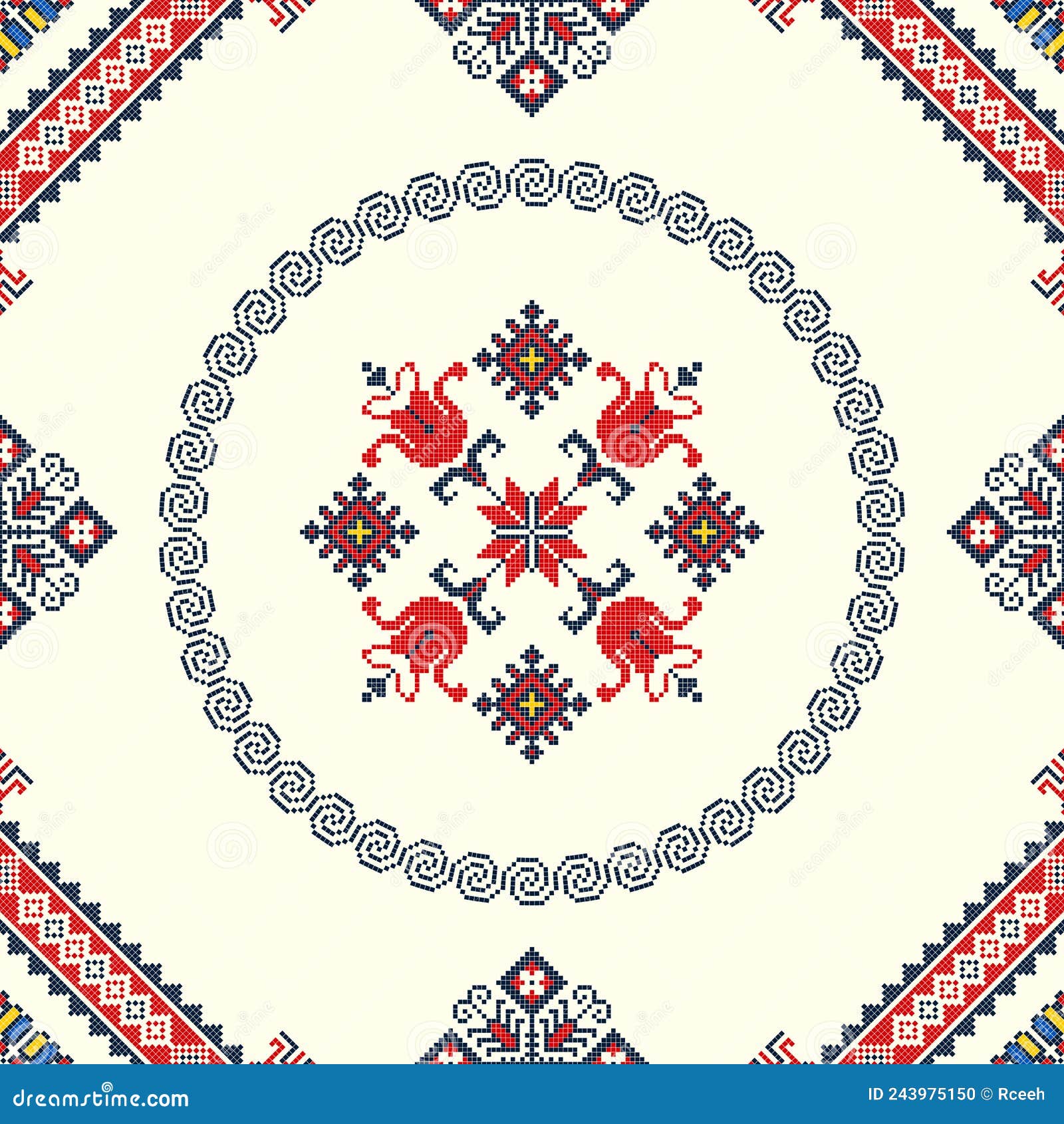 Ukrainian Embroidery Pattern 93 Stock Vector Illustration of fashion, floral 243975150