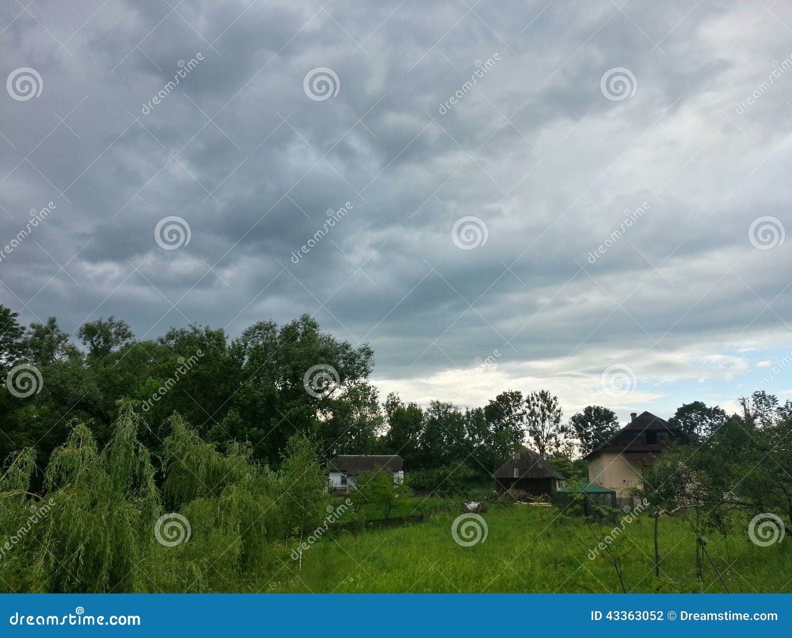 Ukrainian nature stock photo. Image of grassland, village - 43363052