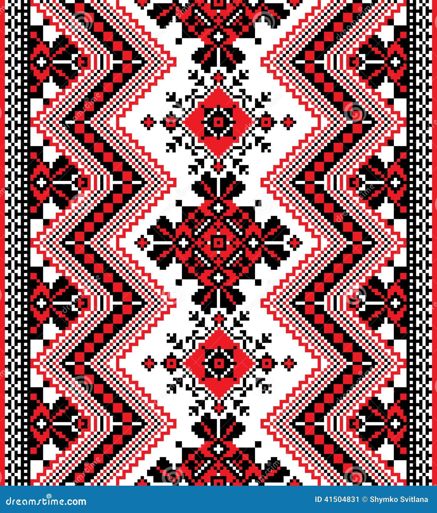 Ukrainian ornament stock vector. Illustration of ribbon 41504831
