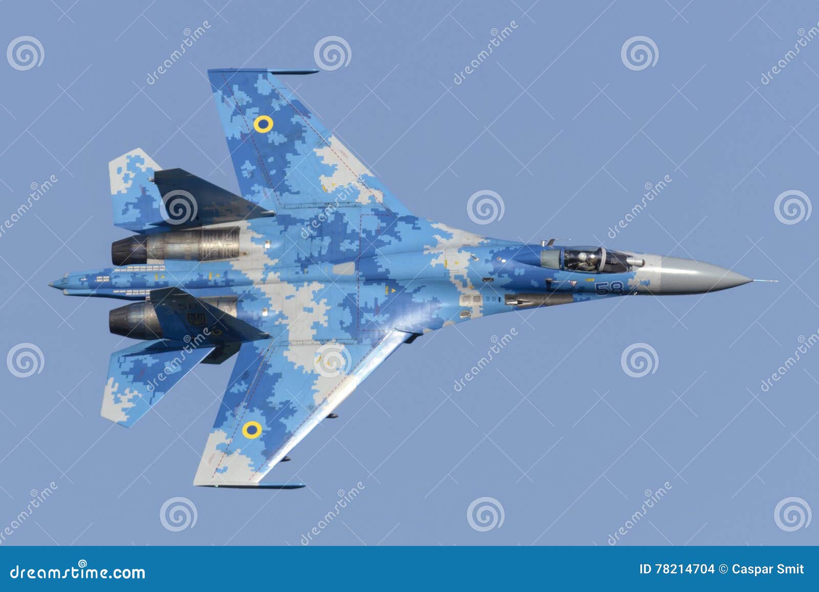 Sukhoi su-27 flanker Royalty Free Vector Image