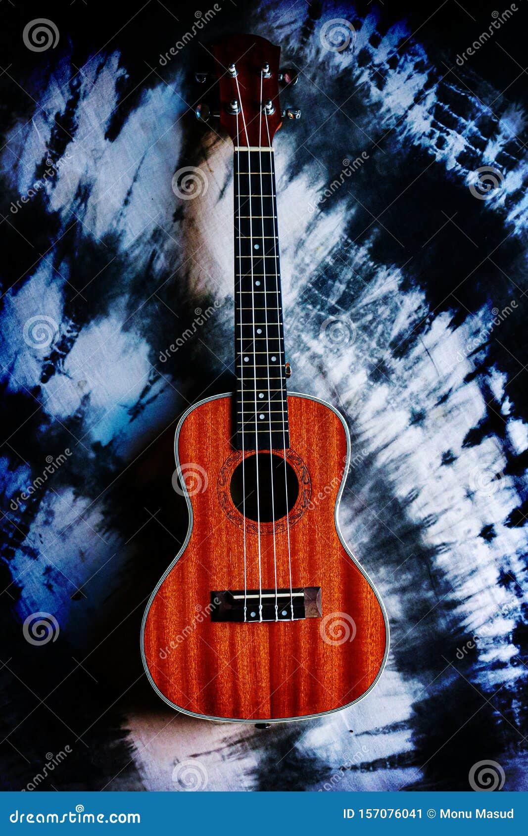 Ukulele on Abstract Background Stock Image Image of instrument, music