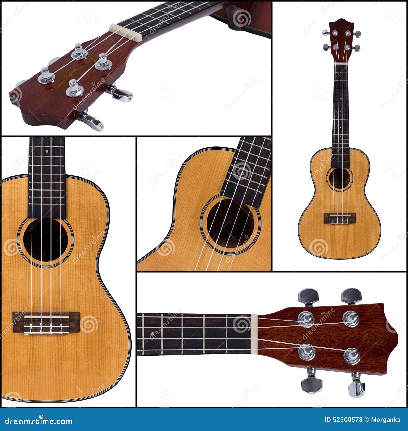 Ukulele Guitar Isolated on White Background Stock Photo Image of