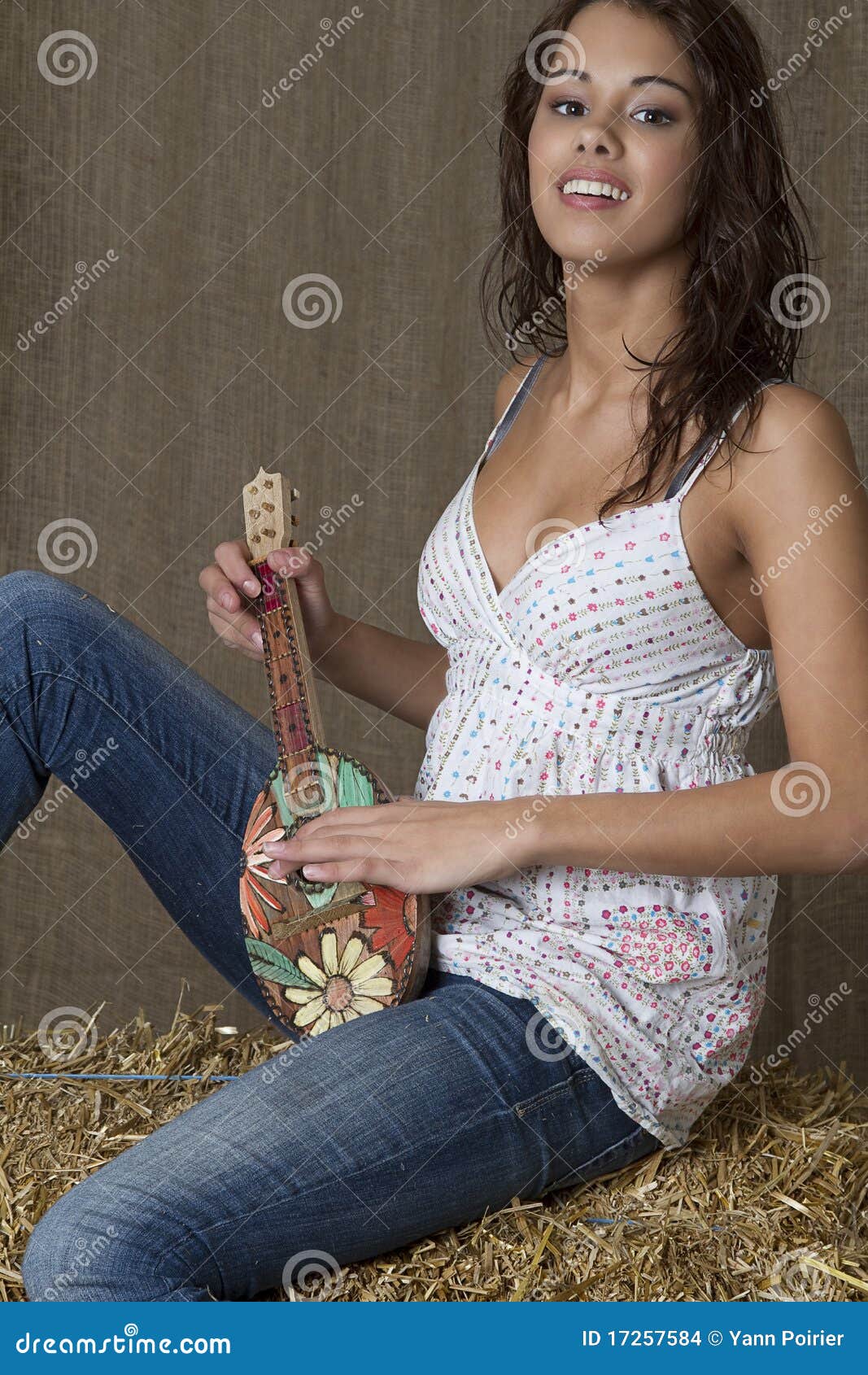 Ukulele player stock photo. Image of girl, music, woman 17257584