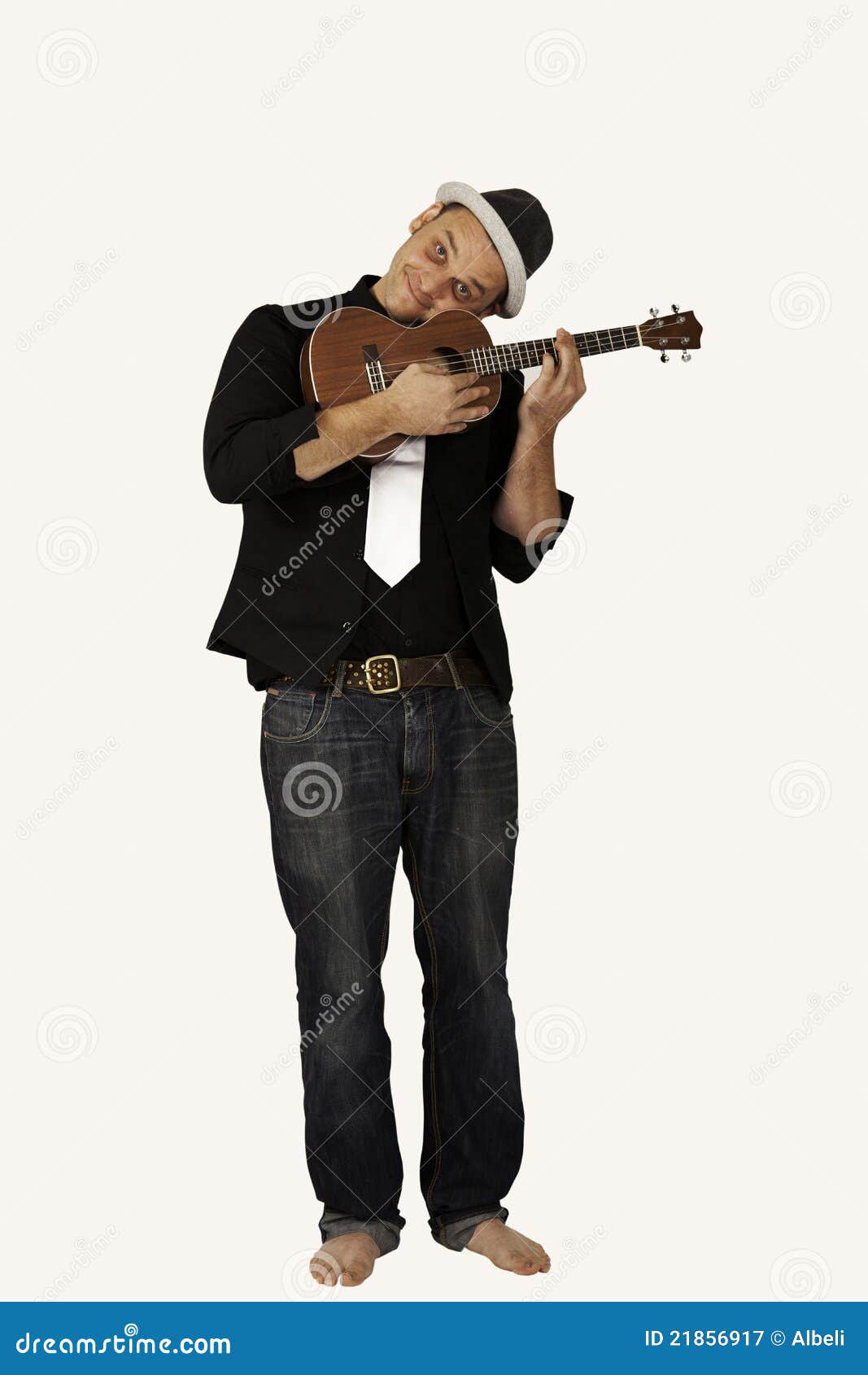 Ukulele player stock image. Image of play, lovingly, black 21856917
