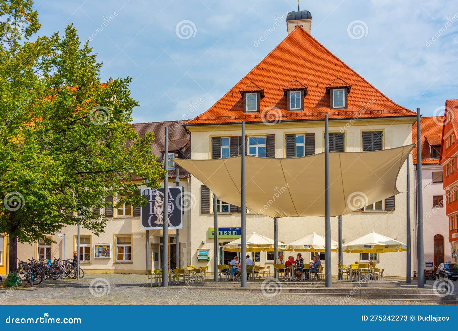 Ulm, Germany, August 17, 2022 View of Museum in German Town Ulm