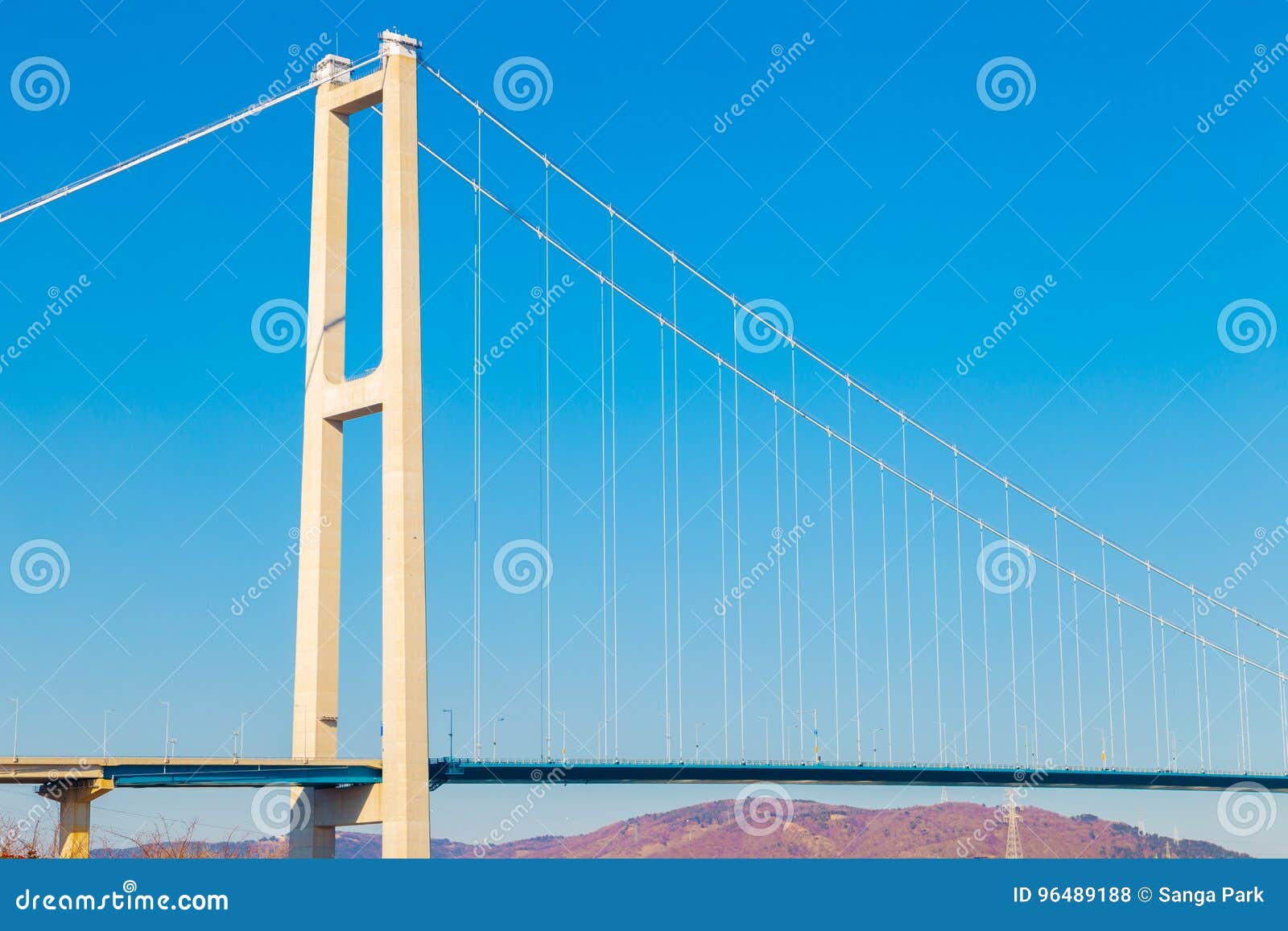 Ulsan Harbor Bridge in Korea Editorial Stock Photo Image of close