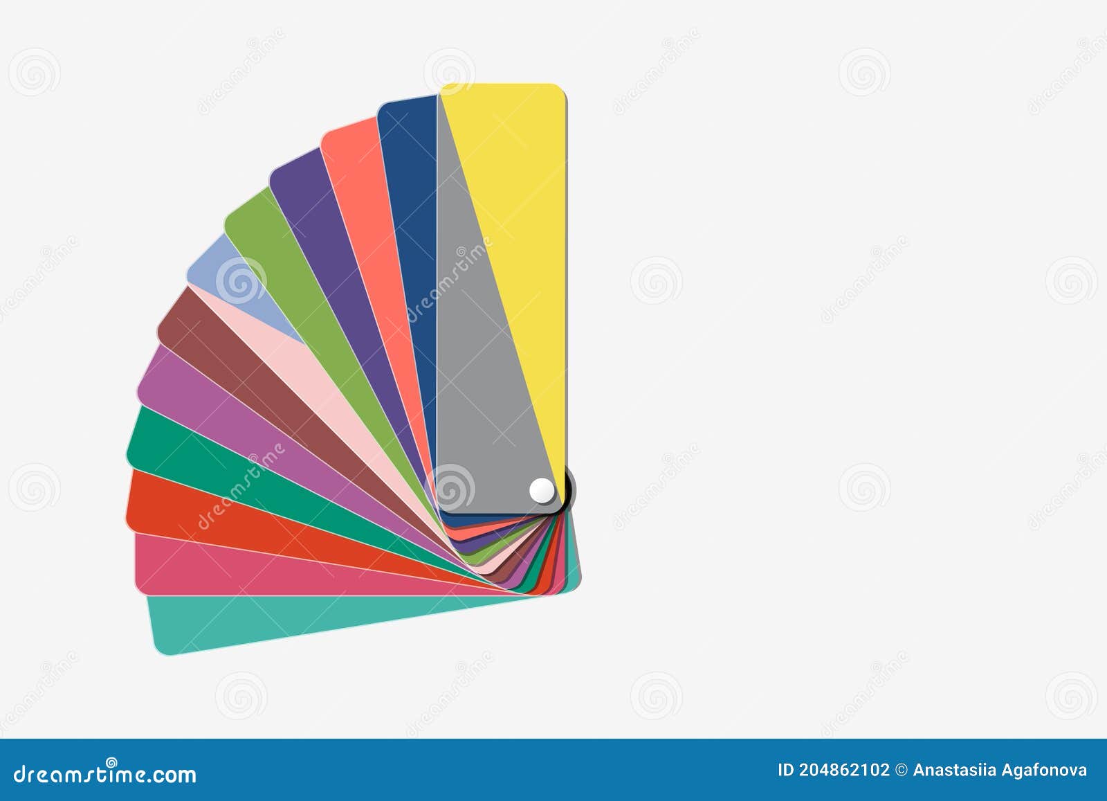 Vector color palette book stock illustration. Illustration of