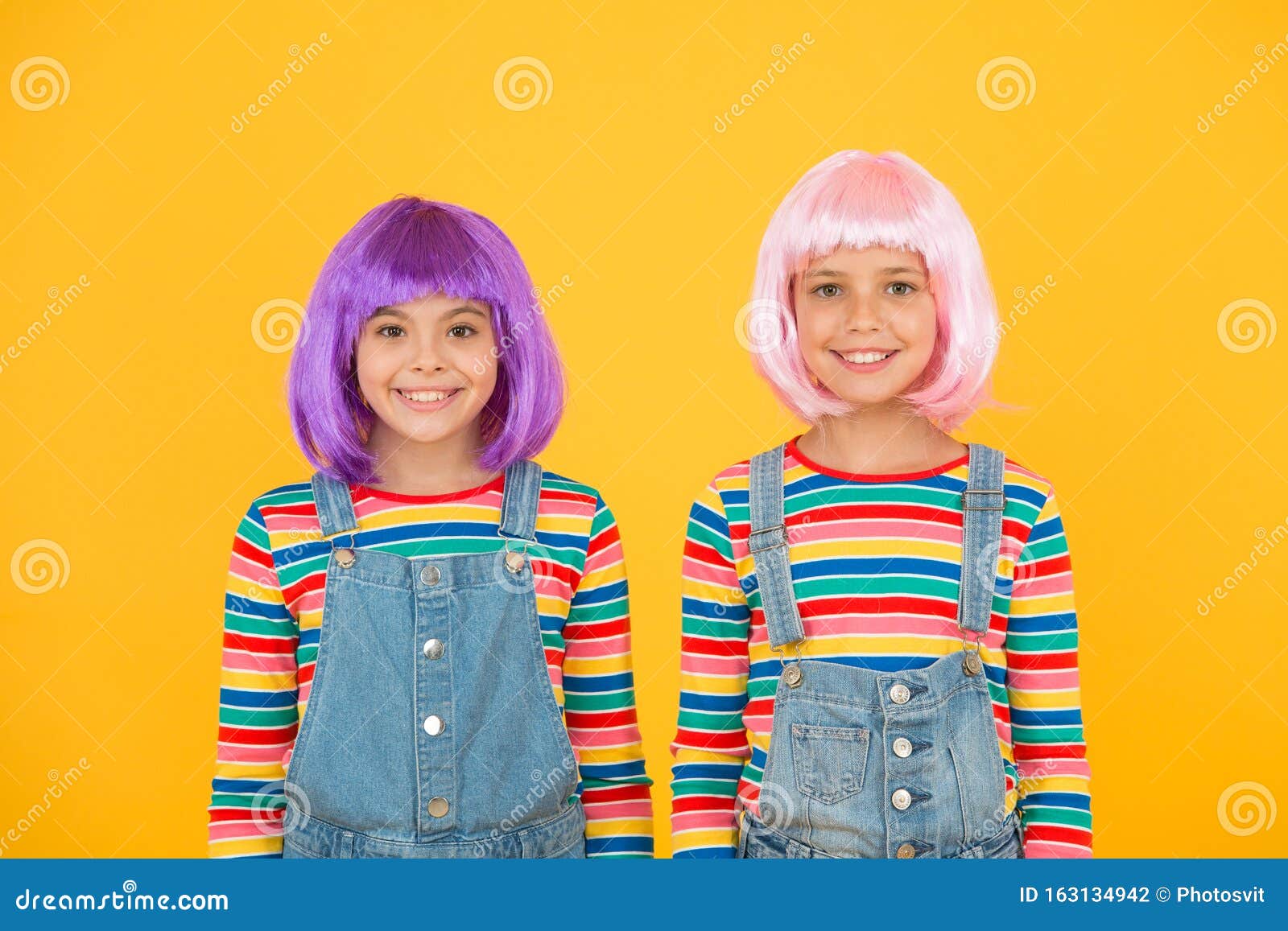 Ultra Modern Girls. Happy Girls with Straight Short Hairstyle in Casual Style Stock Photo - Image of little, haircare: 163134942 Ultra Modern Girls. Happy Girls with Straight Short Hairstyle in Casual Style Stock Photo - Image of little, haircare: 163134942