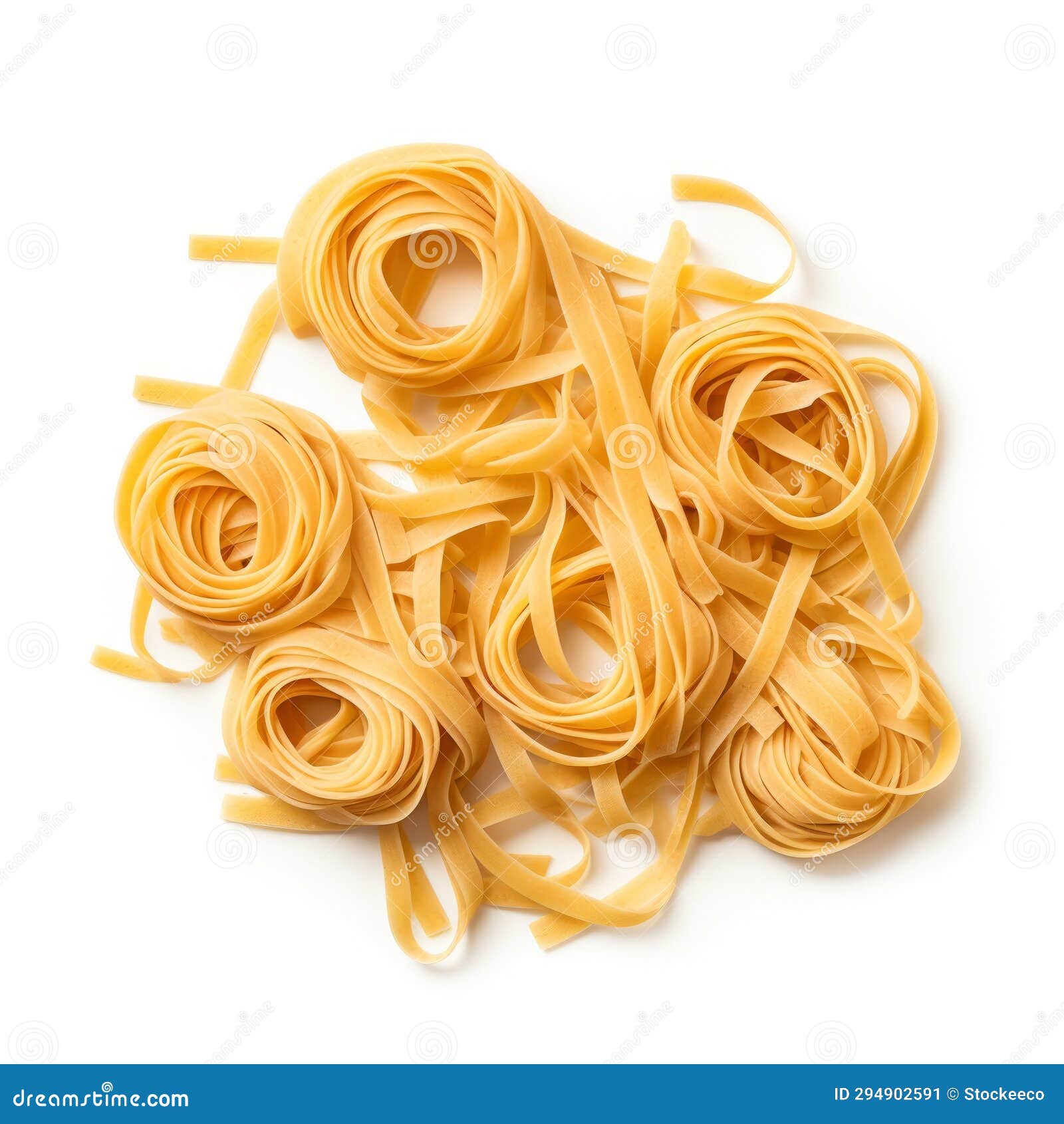 ultra-realistic spaghetti photography: flat side view of pasta noodles