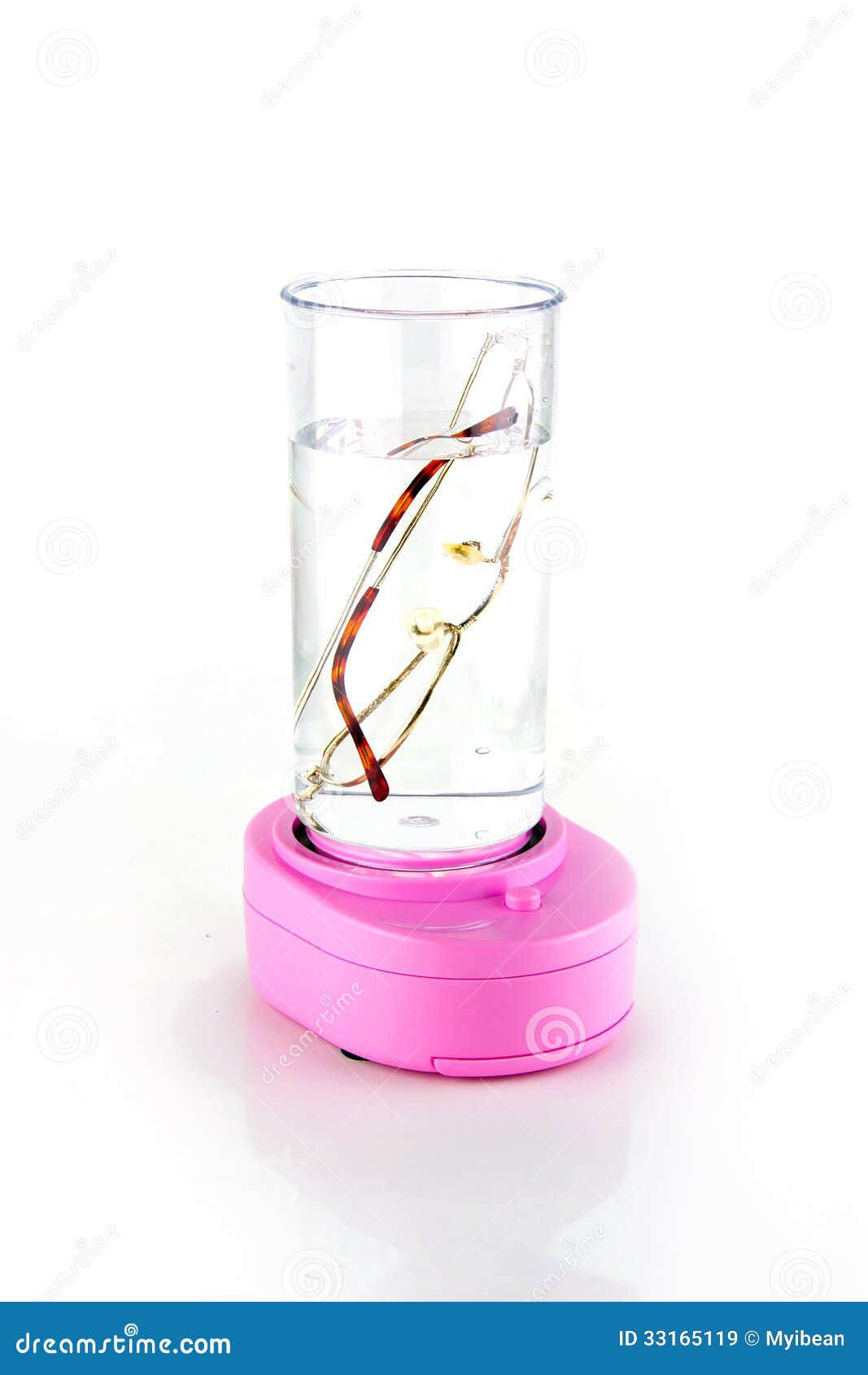 Ultrasonic Cleaner Eyeglasses Stock Image Image of frequency