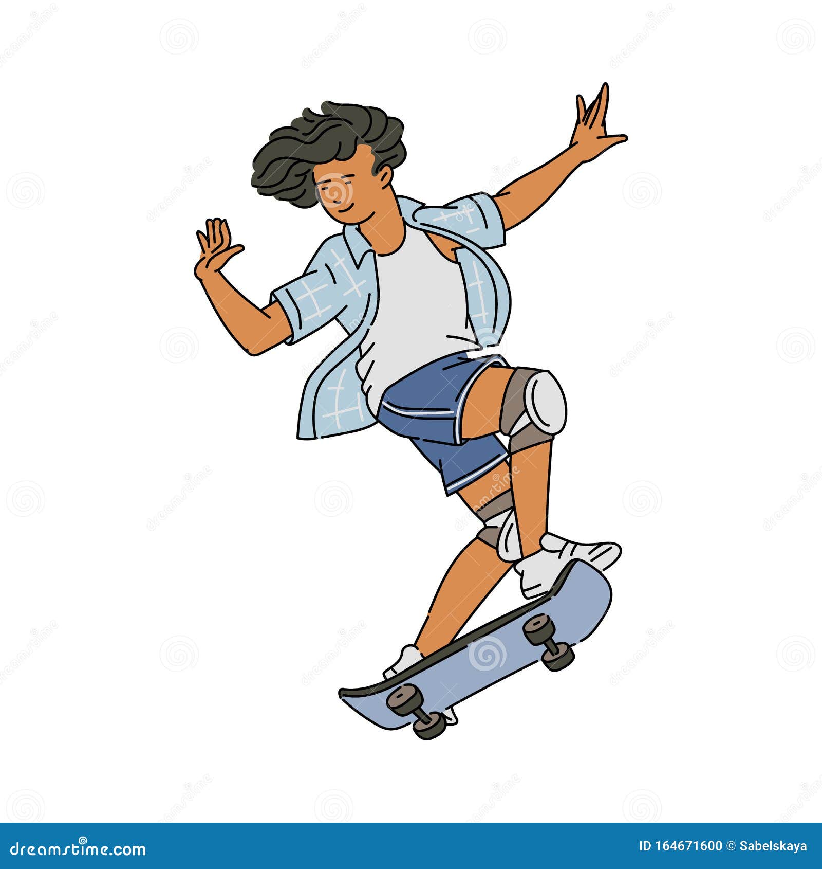 Skateboard Mundo Dos Skates Dia Dos Jovens Desenhos Animados