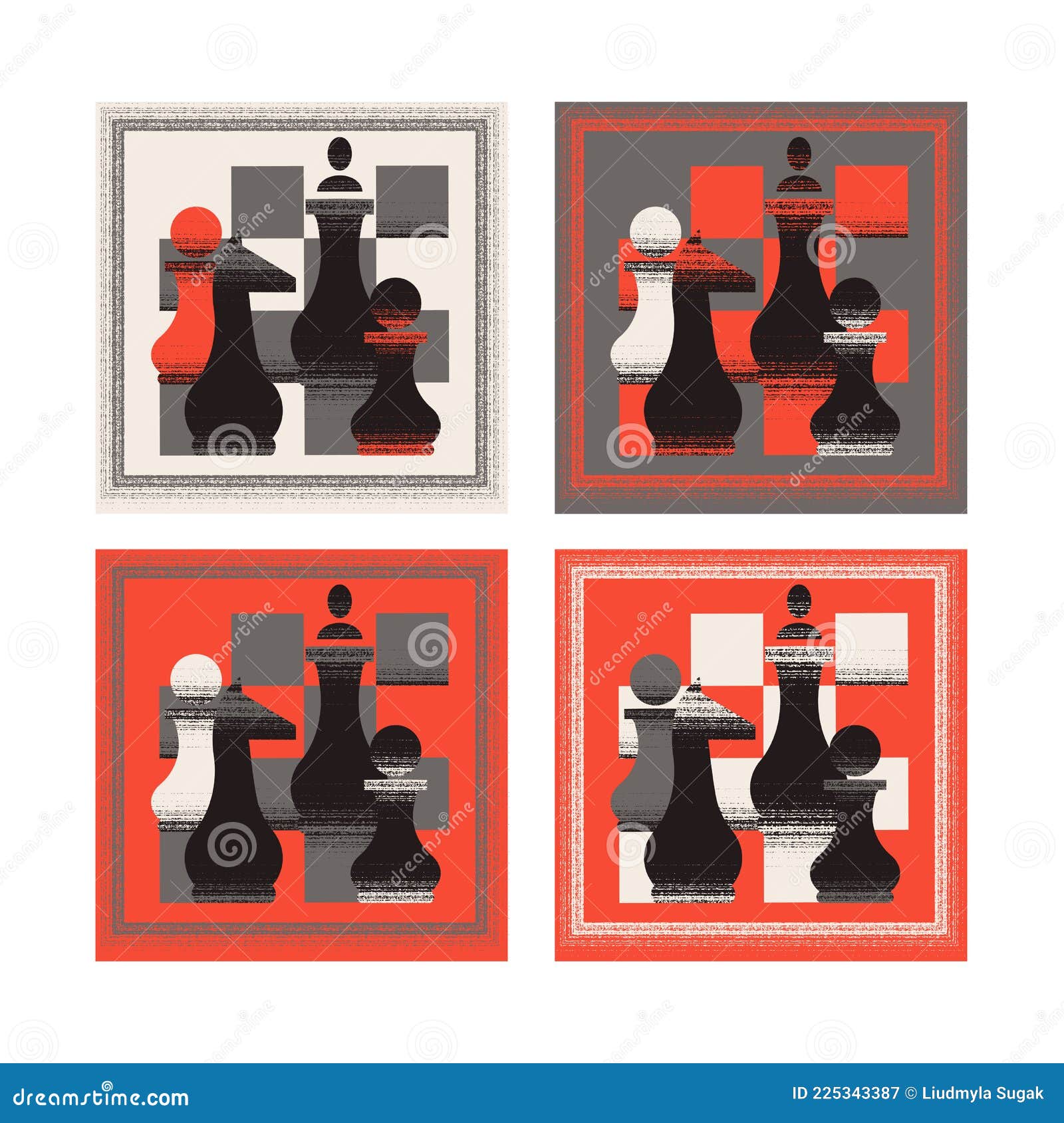 Design de padrão de fundo de xadrez colorido