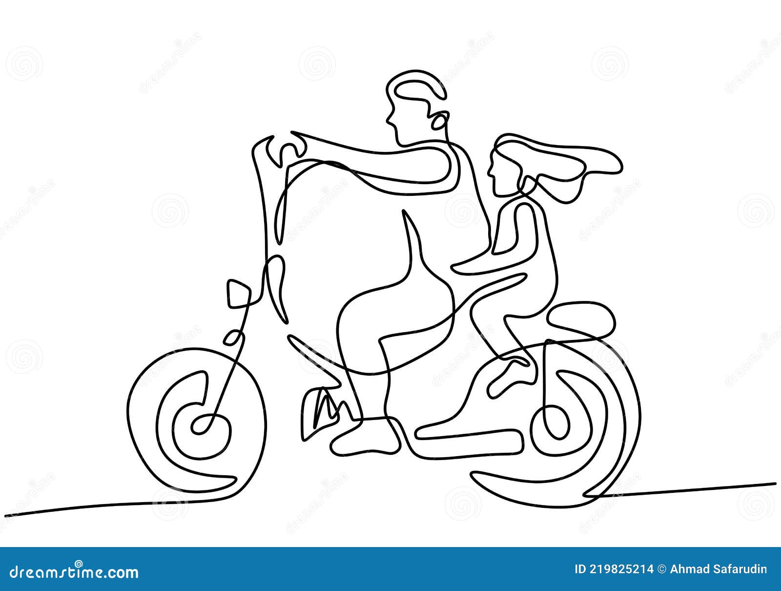 Arte de linha de motocicleta desenhada à mão crianças para livro de colorir  para crianças