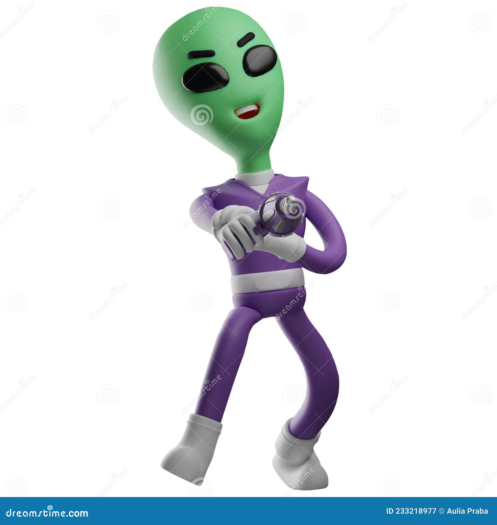 Personagem de desenho animado alienígena imagem vetorial de izakowski©  94305182