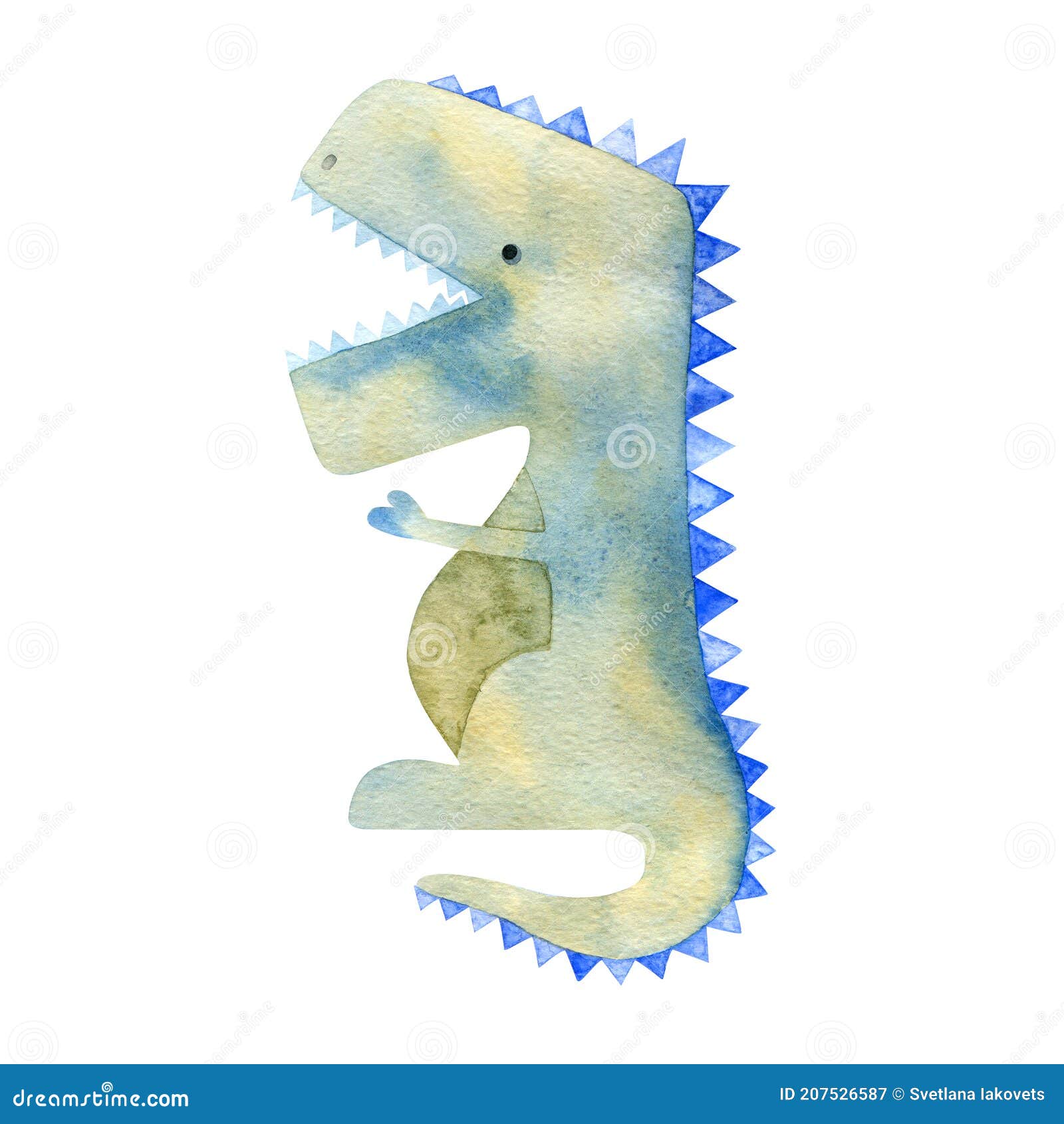 Pequeno Dinossauro De Desenho Animado Com A Boca Aberta Vetor PNG